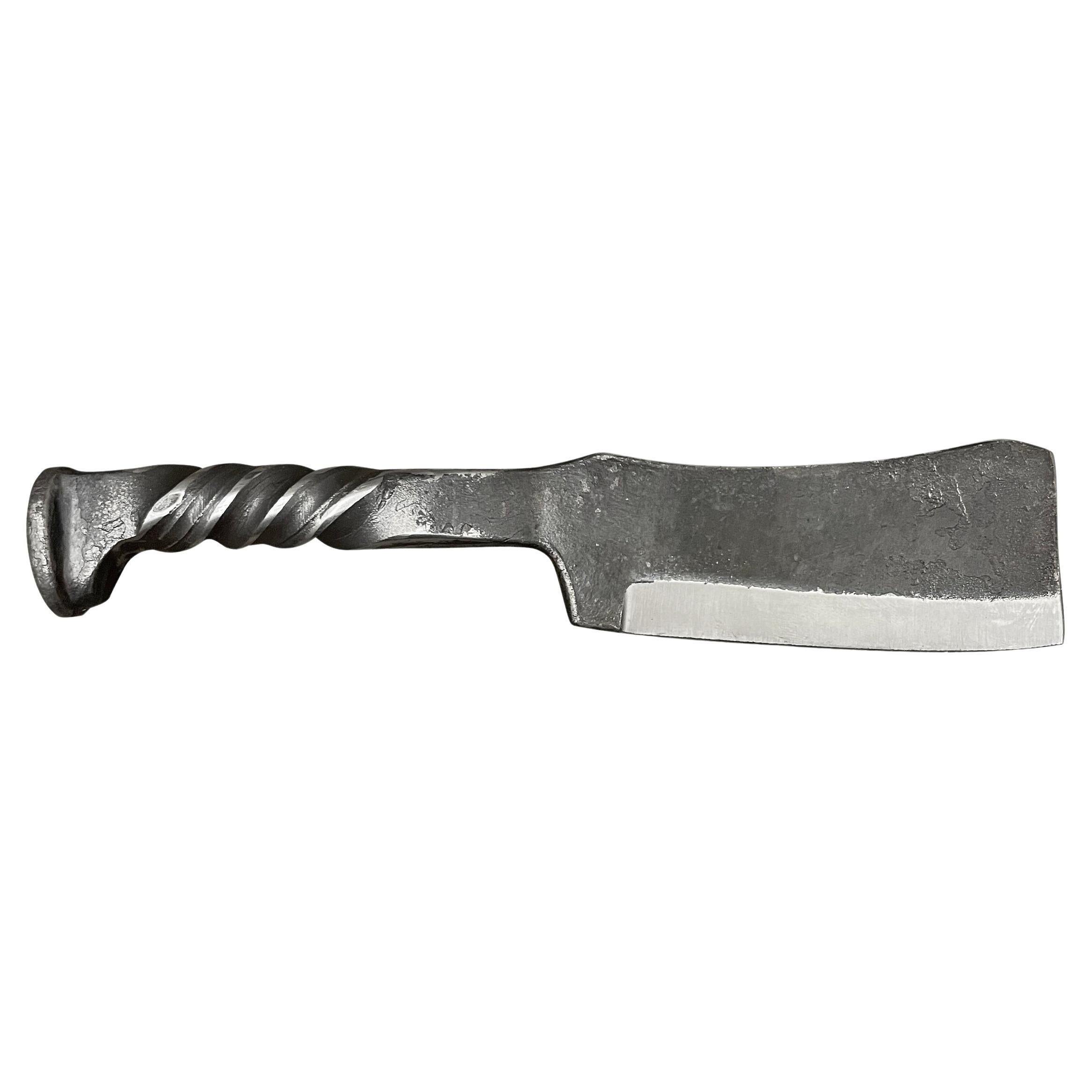Wrought Iron Butcher's Knife For Sale