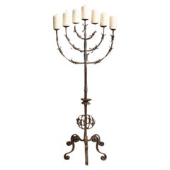Wrought Iron Candelabra, France circa 1890