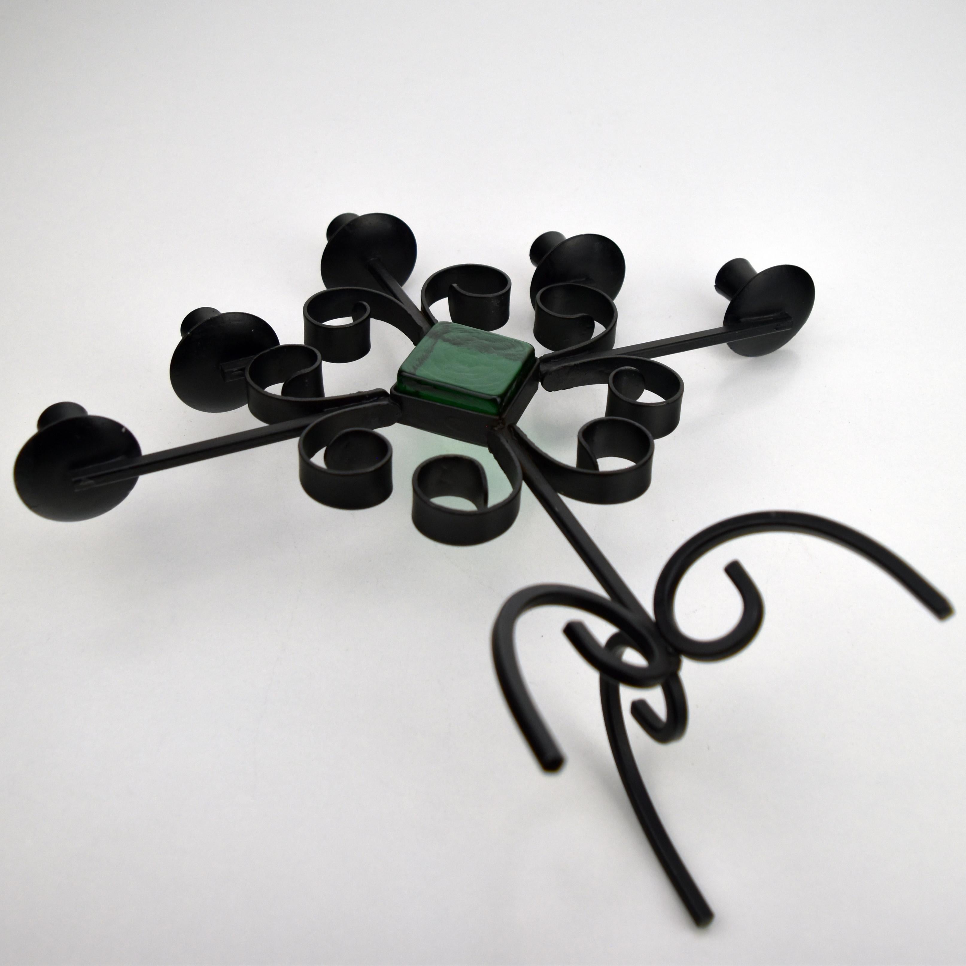 Wrought Iron Candelabra, Gunnar ANDER - 1960s for YSTAD For Sale 2