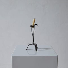 Portacandele in ferro battuto