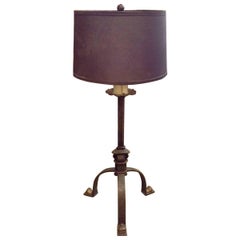 Retro Wrought Iron Candlestick Floor Lamp