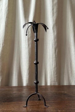 Wrought Iron Candlestick, Late 18th Century
