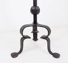 Wrought Iron Candlestick With Dragon decoration
