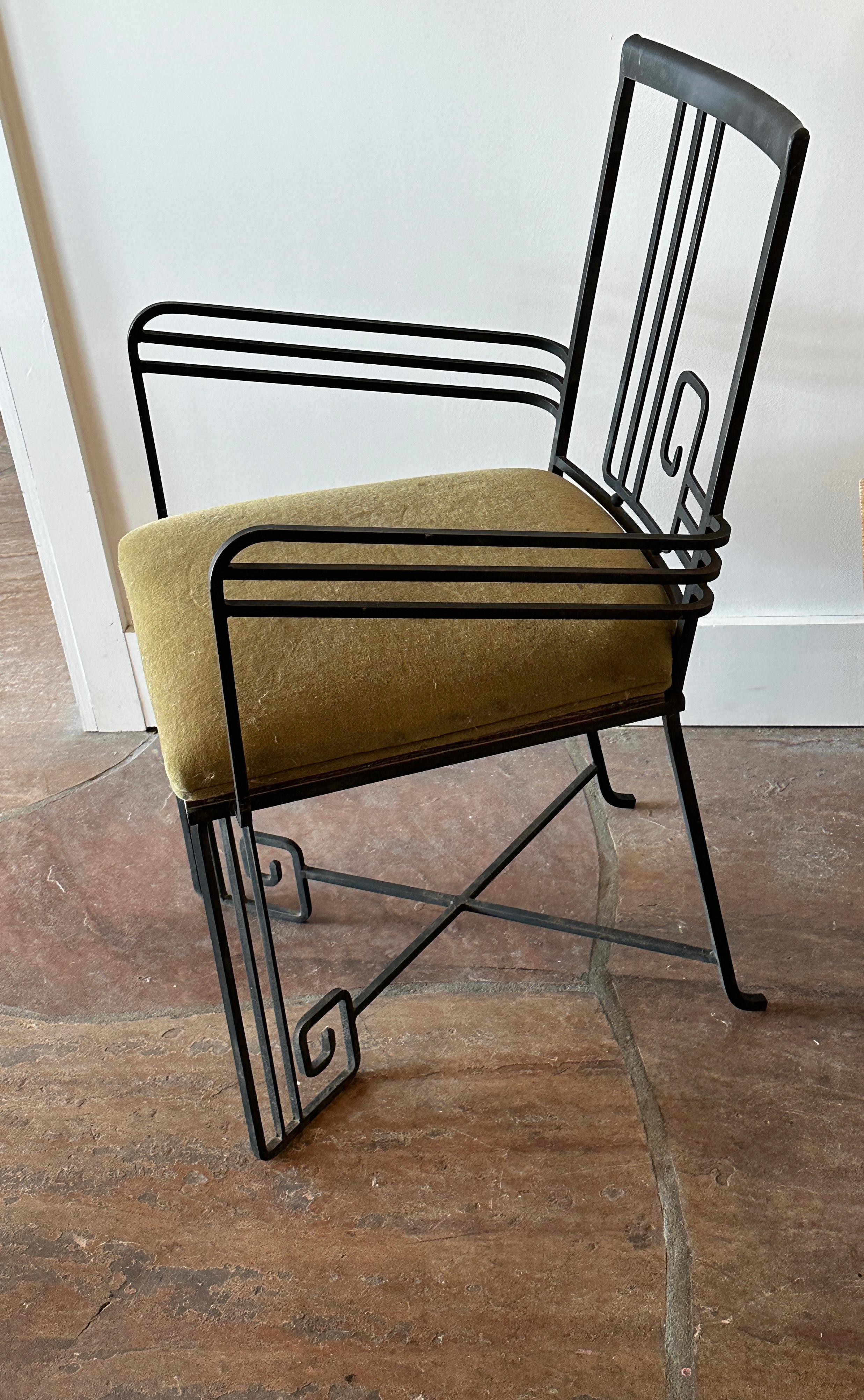 This chair, originally designed by Frank Lloyd Wright in the 1920s for the Arizona Hotel, inspired Marina McDonald who re-created it for Jazz Furnishings. It was part of the 
