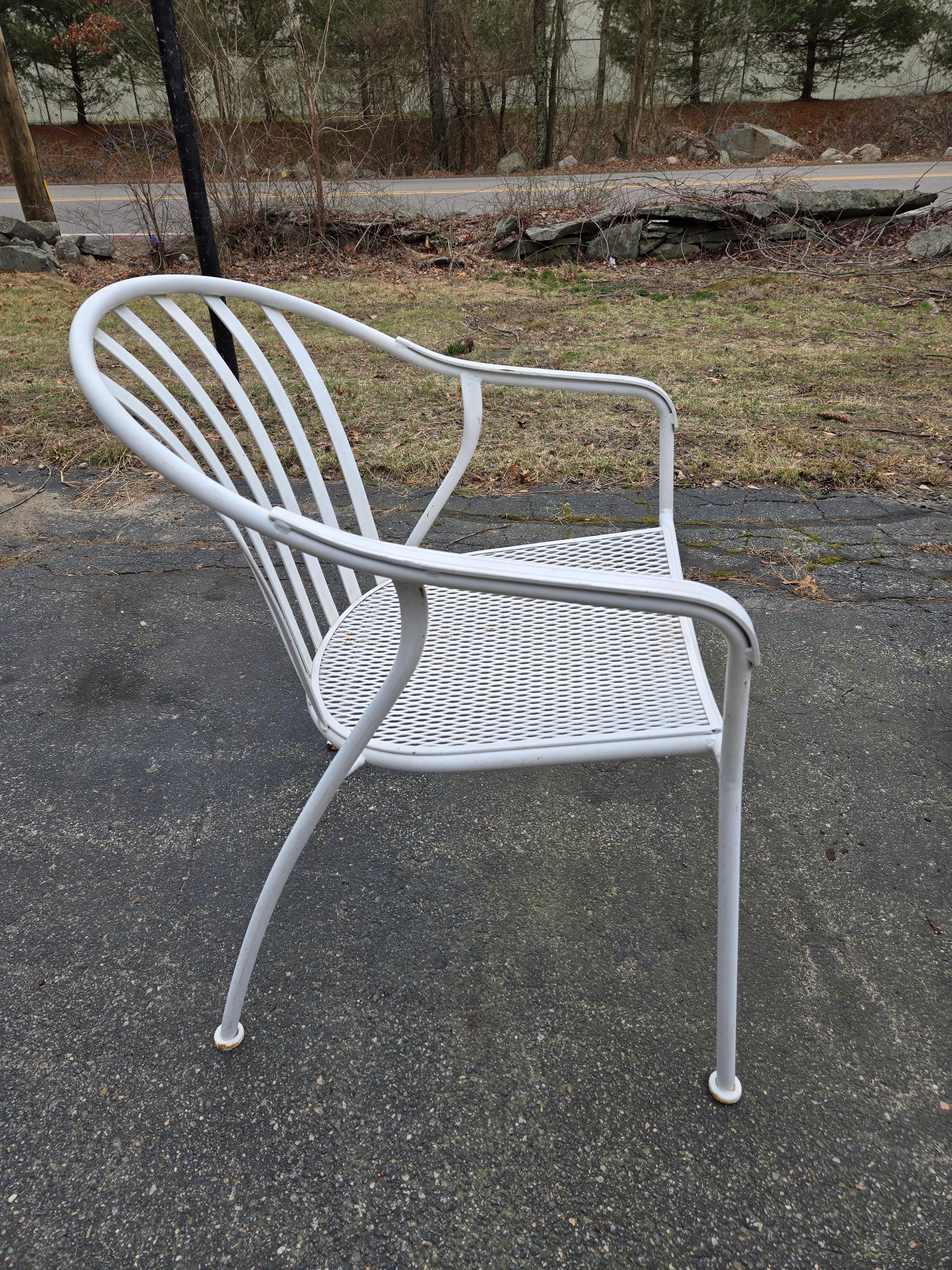 Metal Wrought Iron Chairs by Woodard-A set of 12 For Sale