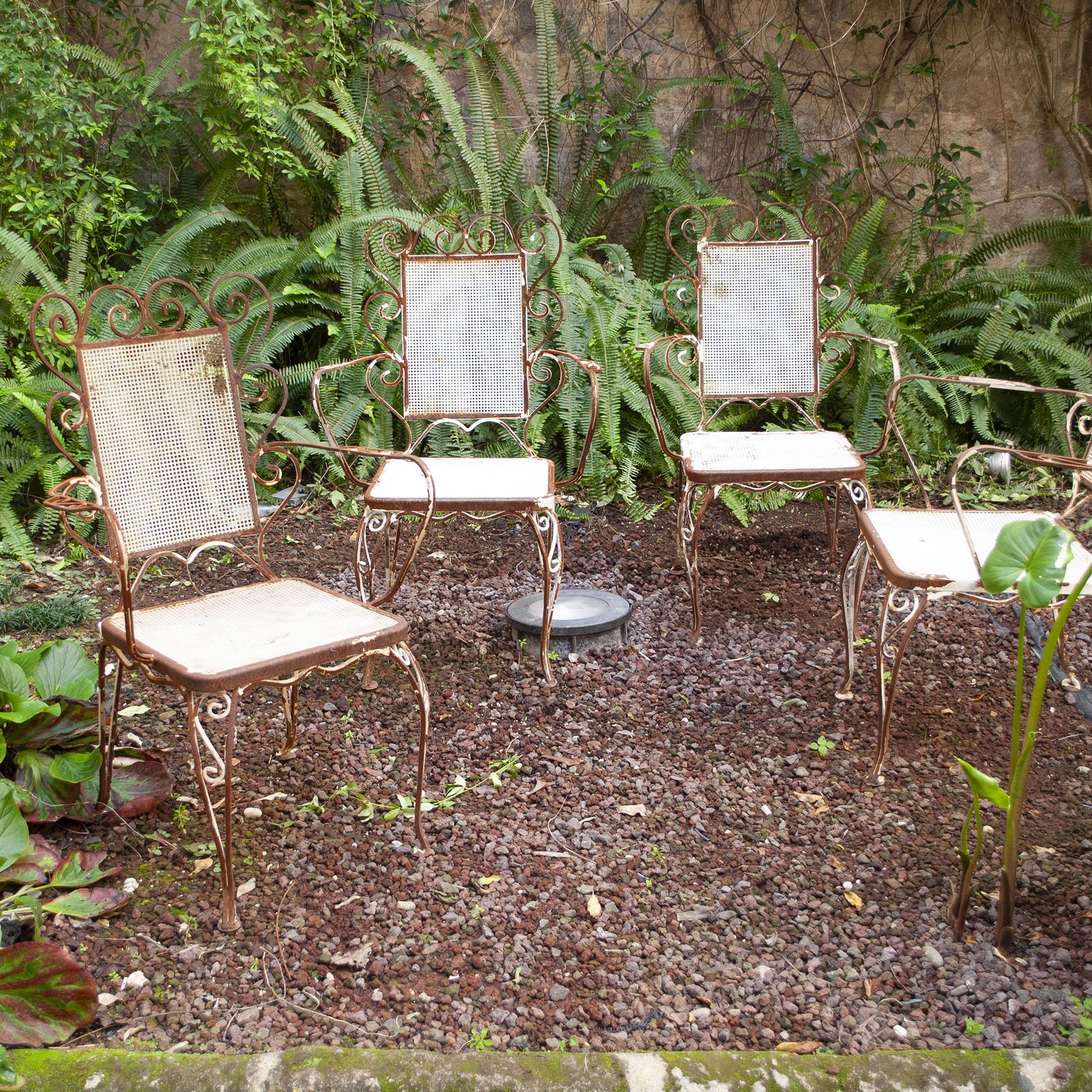 Wrought Iron Chairs from the 1950s Casa e Giardino For Sale 4