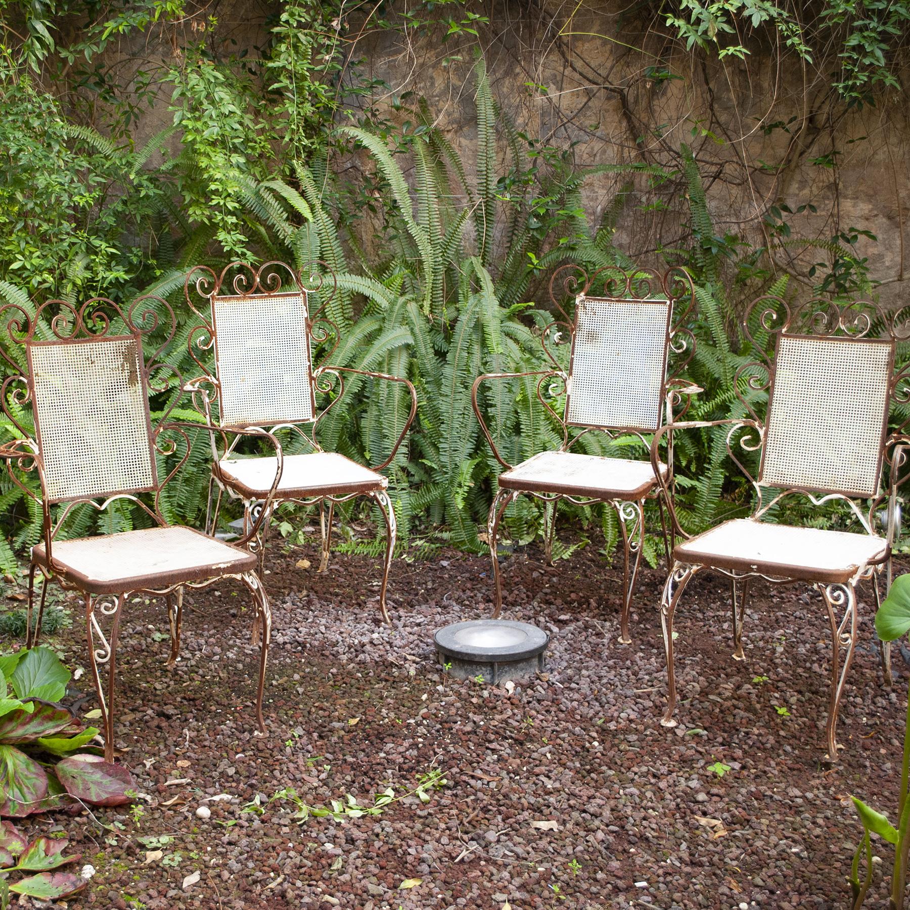 Wrought Iron Chairs from the 1950s Casa e Giardino For Sale 7