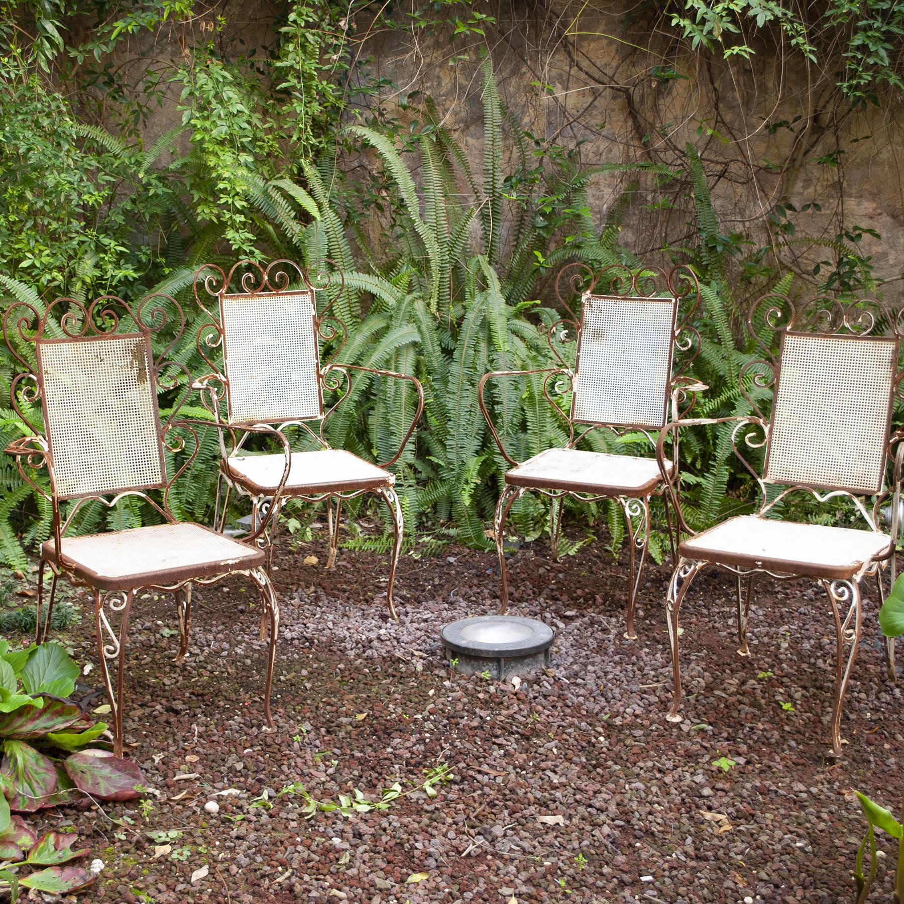 Wrought Iron Chairs from the 1950s Casa e Giardino For Sale 2