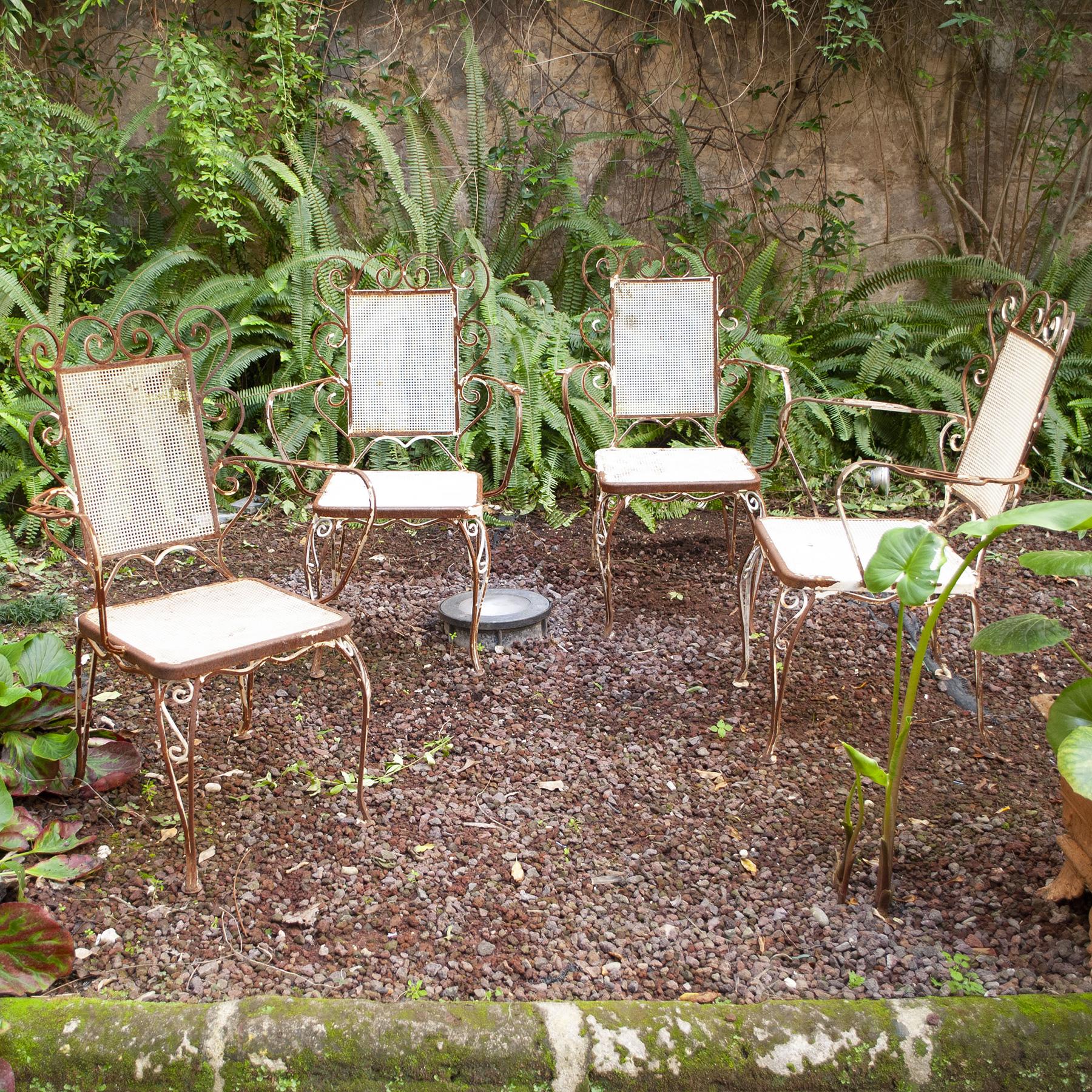 Wrought Iron Chairs from the 1950s Casa e Giardino For Sale 3