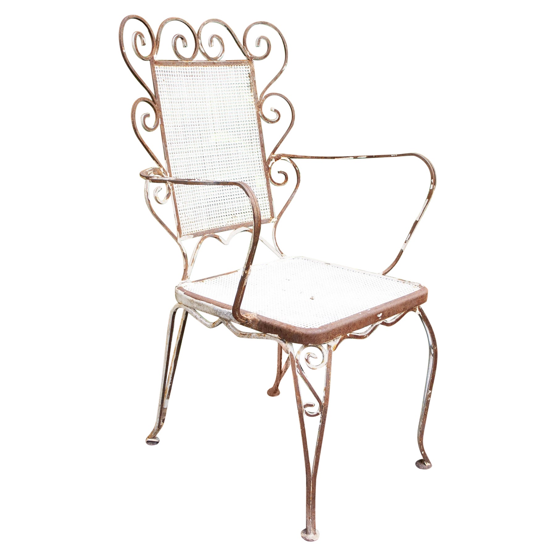 Chaises en fer forgé des années 50 Casa e Giardino