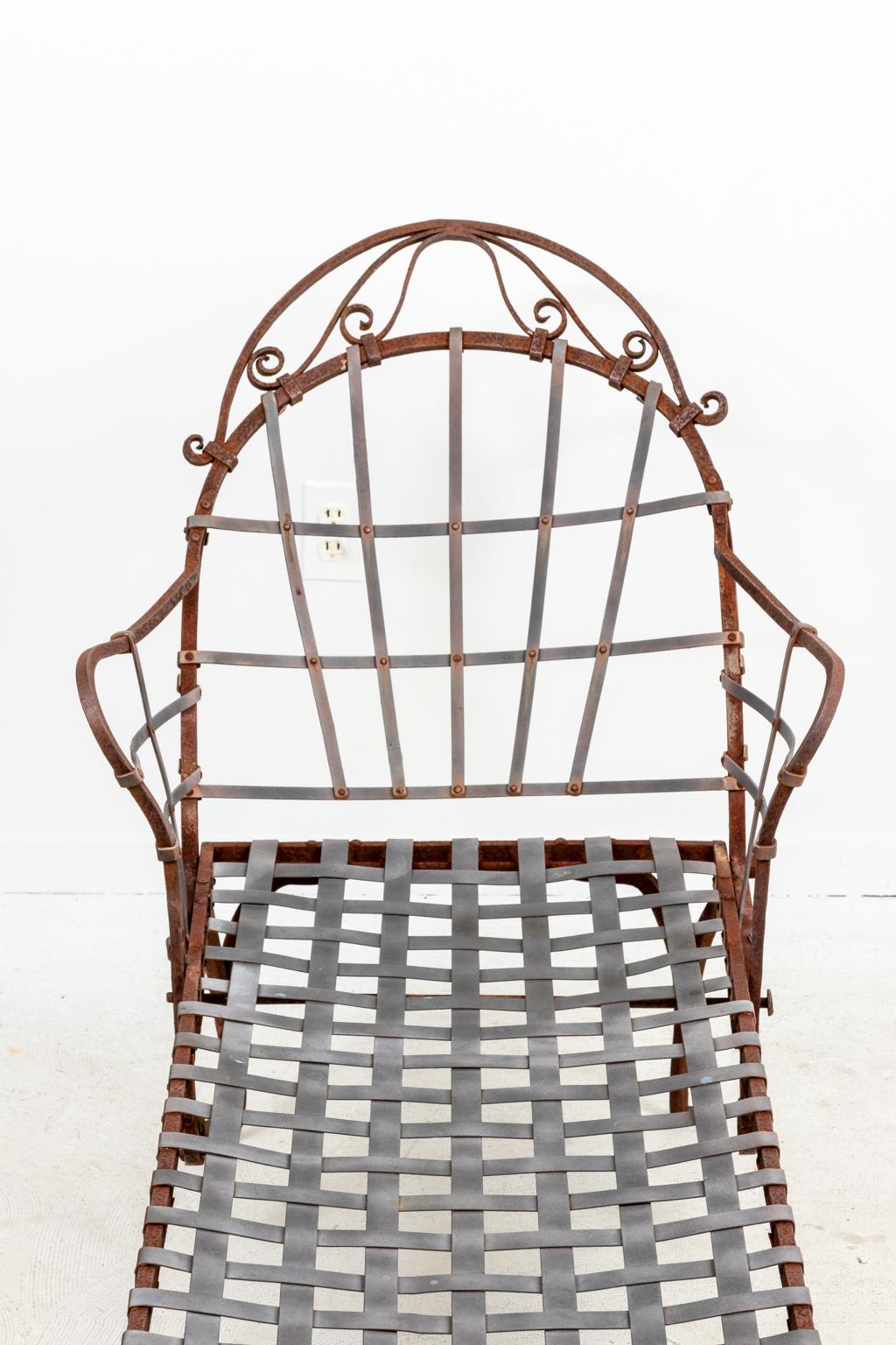 Wrought Iron Chaise  5