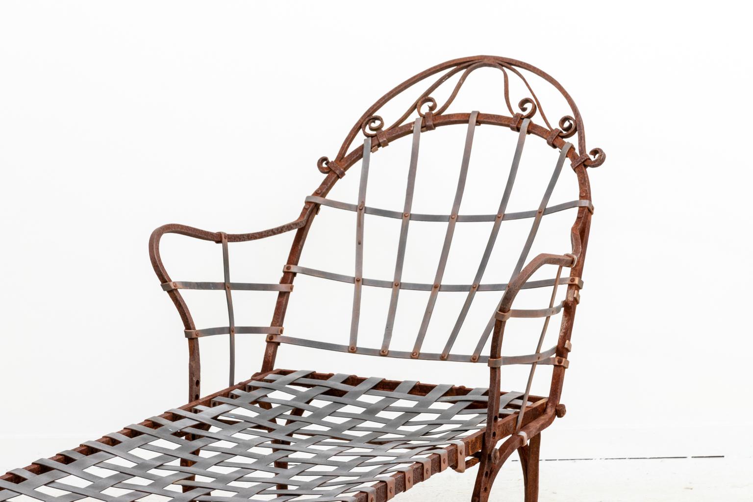 Wrought Iron Chaise  2