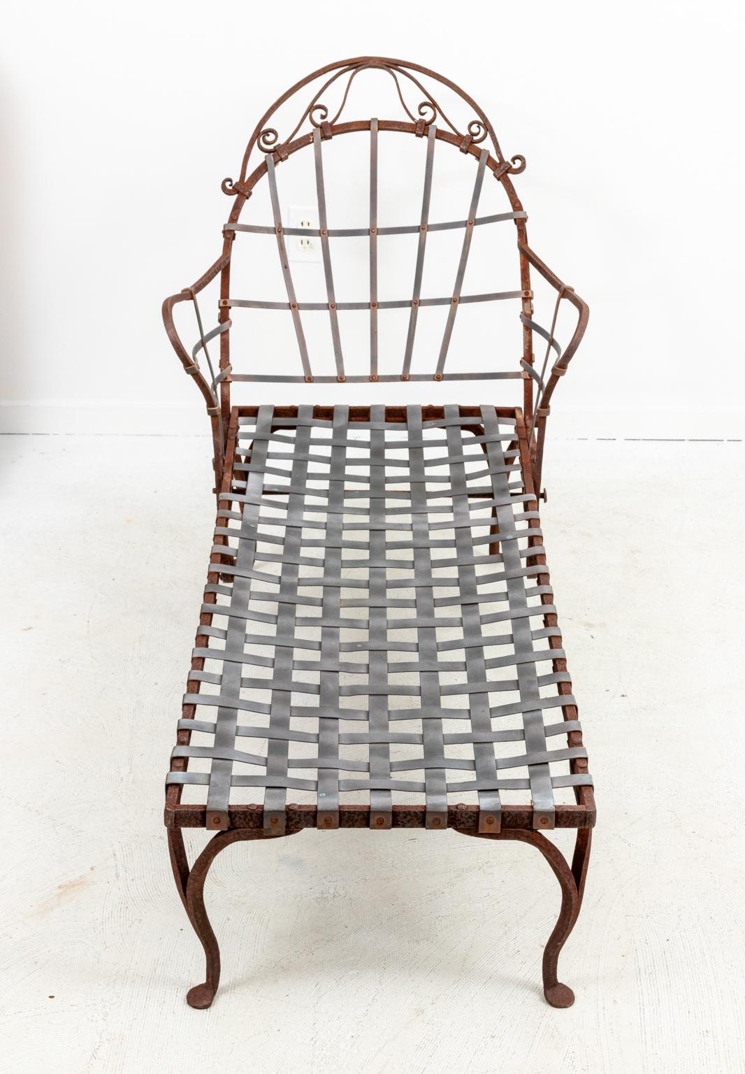 Wrought Iron Chaise  4