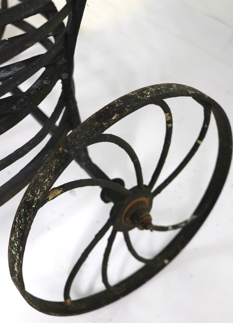 Wrought Iron Chaise Lounge Attributed to Salterini 2