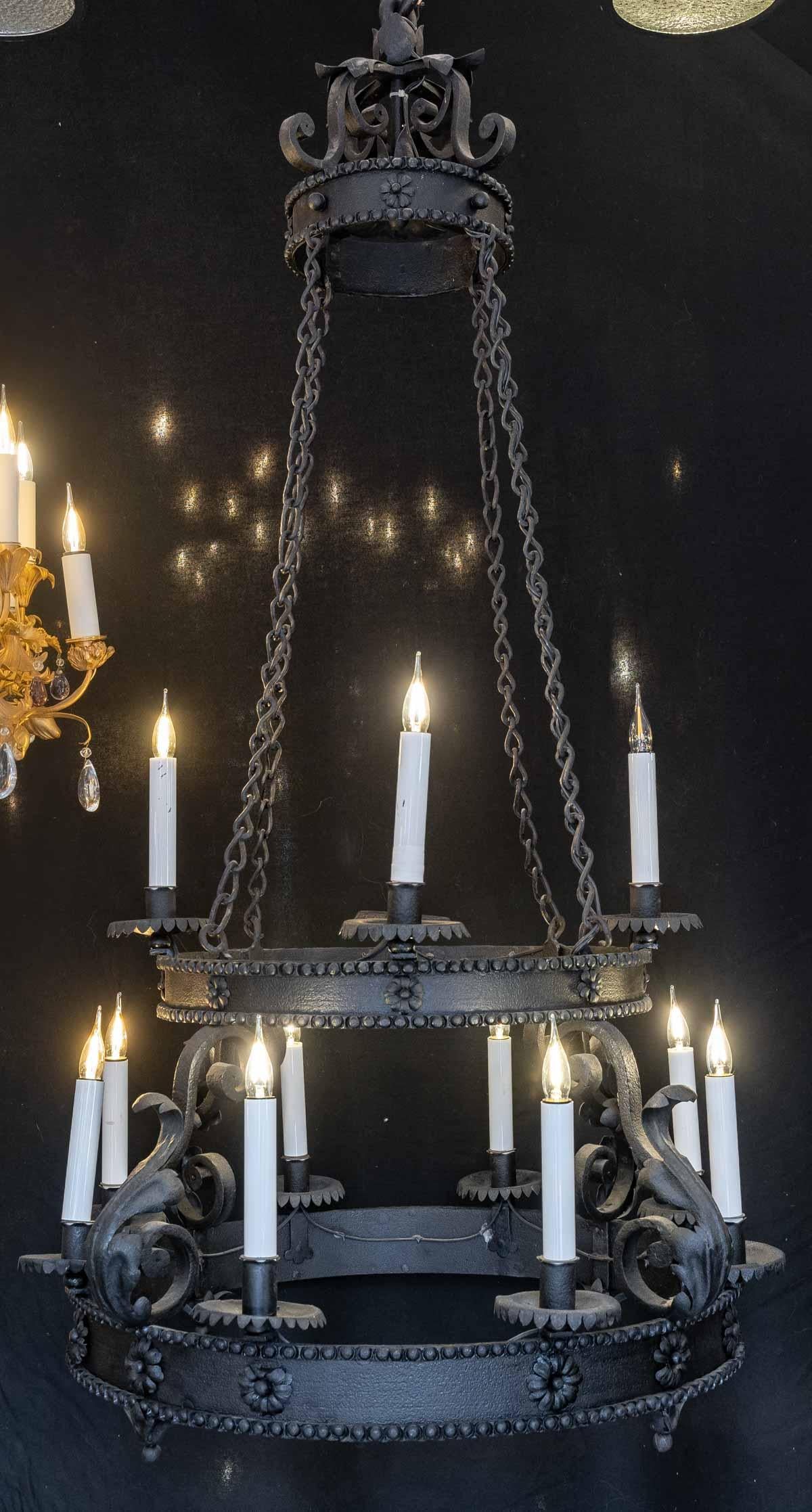 Wrought Iron Chandelier 2