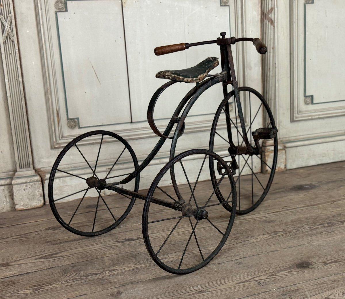 Wrought Iron Children's Tricycle, Circa 1900 For Sale 5