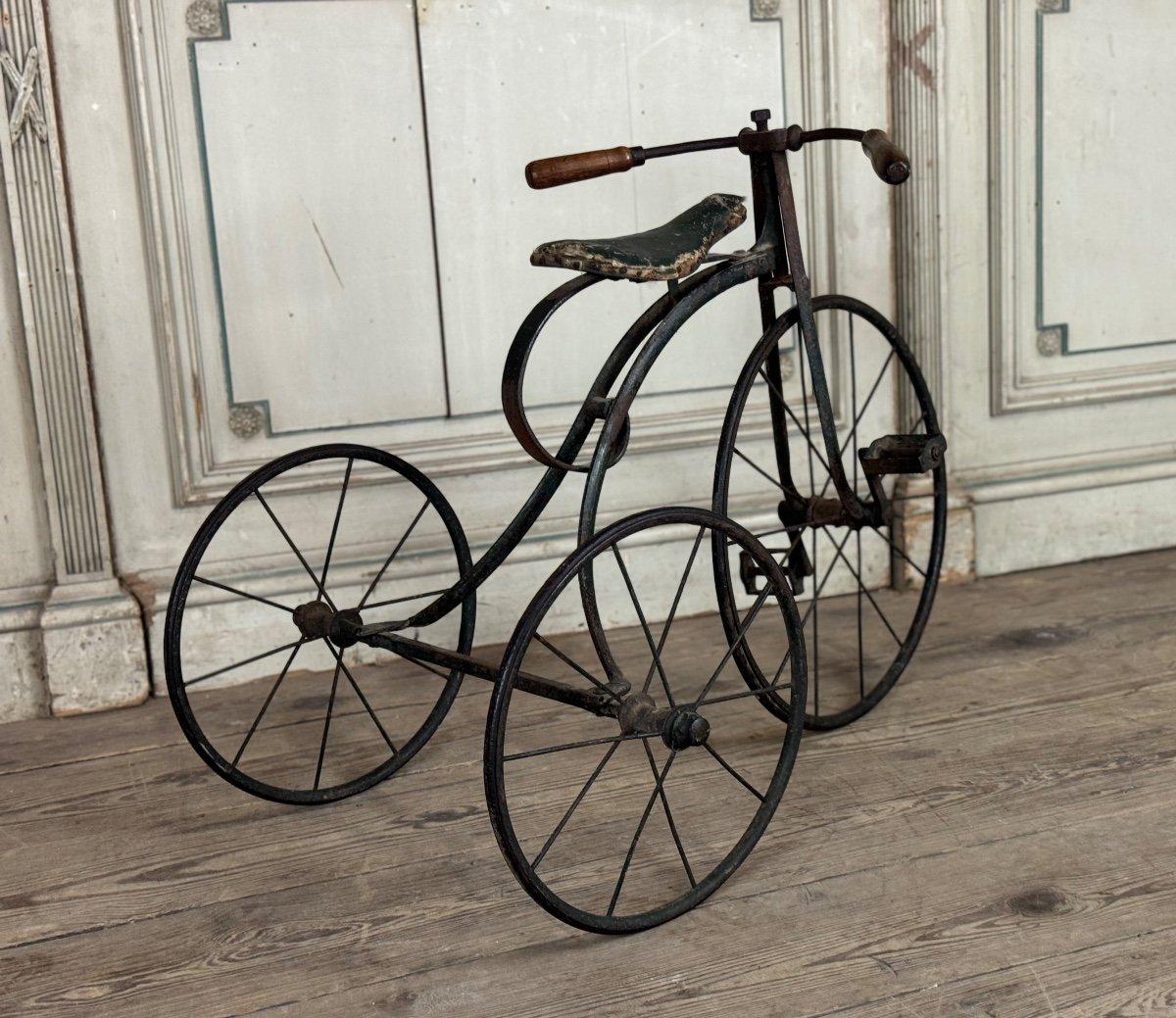 Wrought Iron Children's Tricycle, Circa 1900 For Sale 4