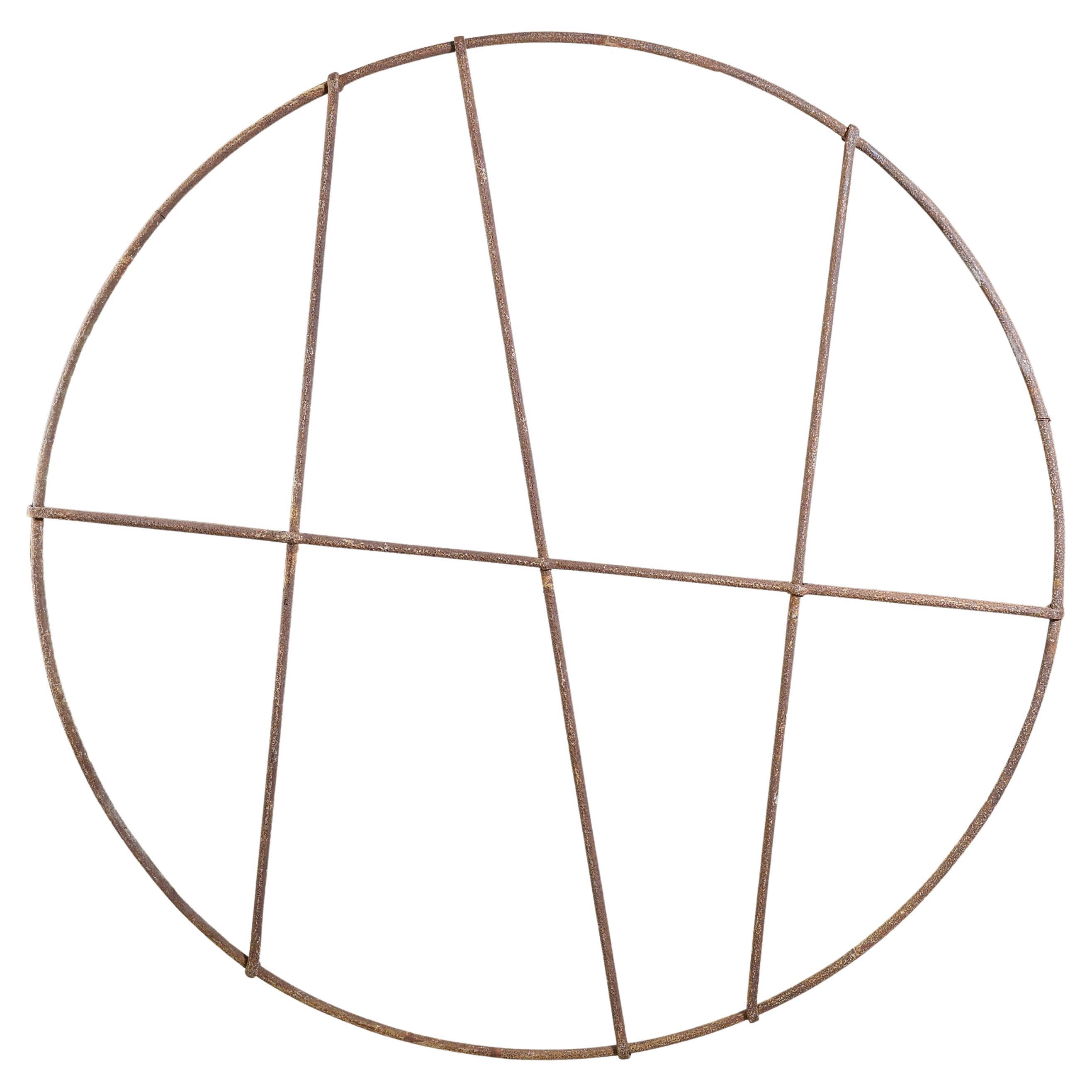 Cadre circulaire en fer forgé