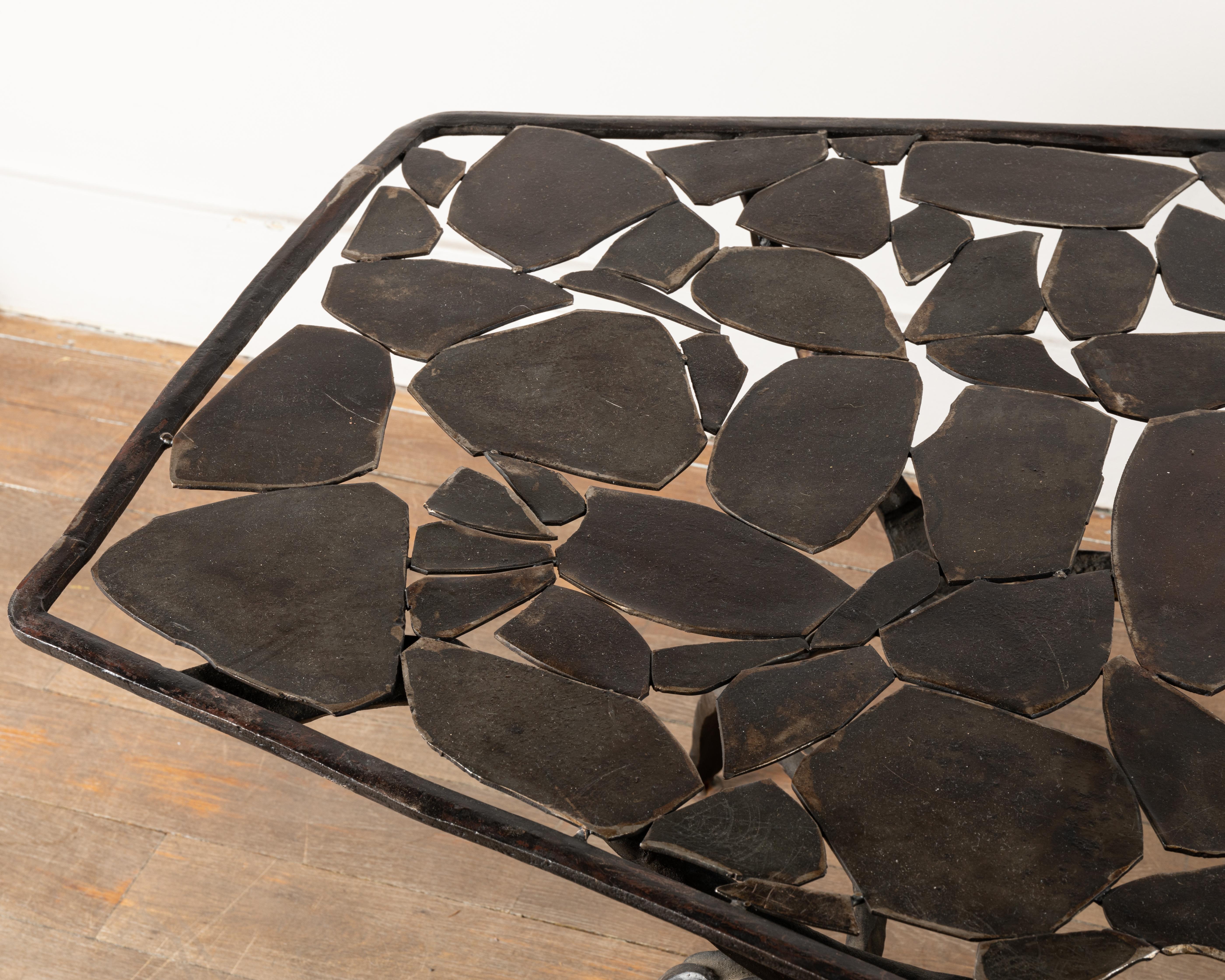 Wrought Iron Coffee Table by Nicolas Thevenin 1