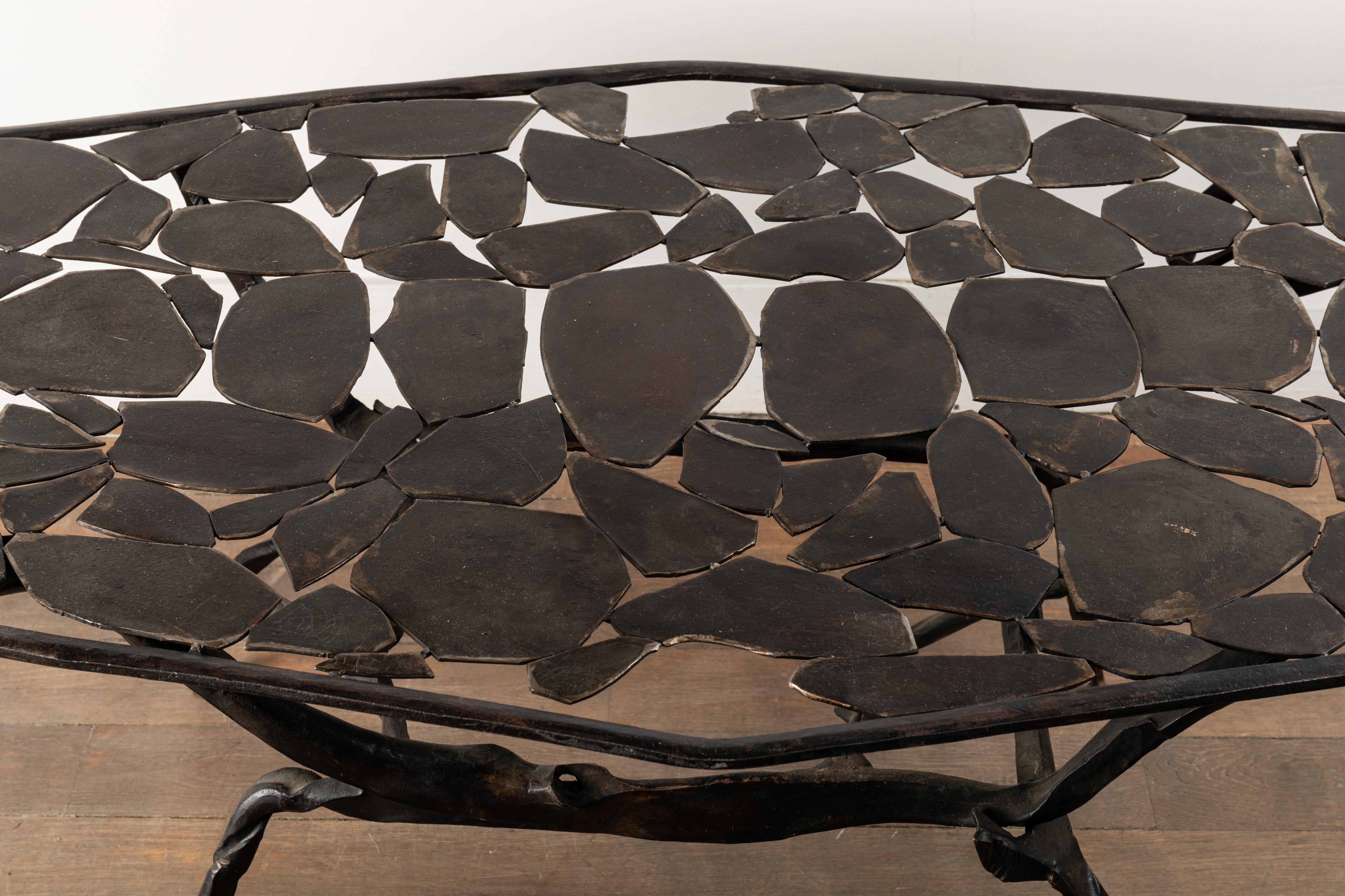 Wrought Iron Coffee Table by Nicolas Thevenin 2