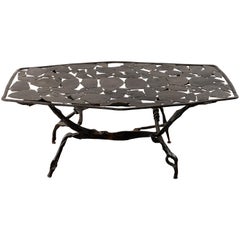 Wrought Iron Coffee Table by Nicolas Thevenin