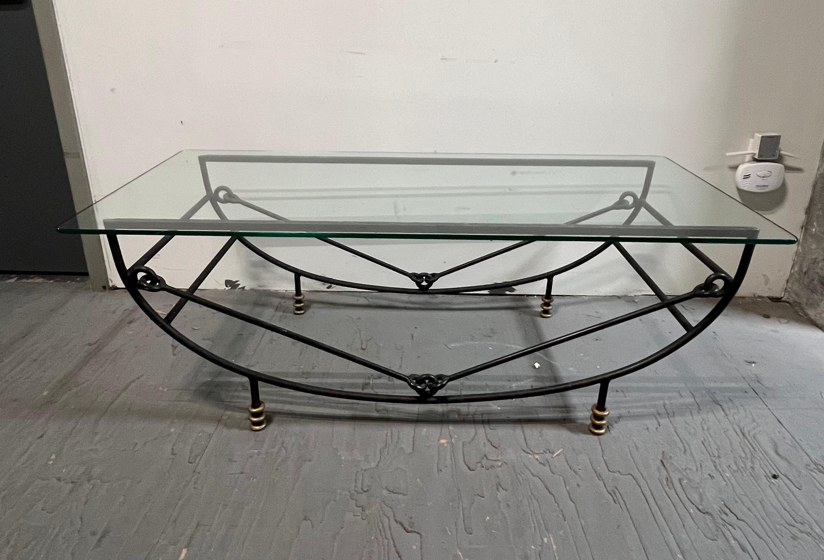 Verre Table basse de style Giacometti Mexique en vente