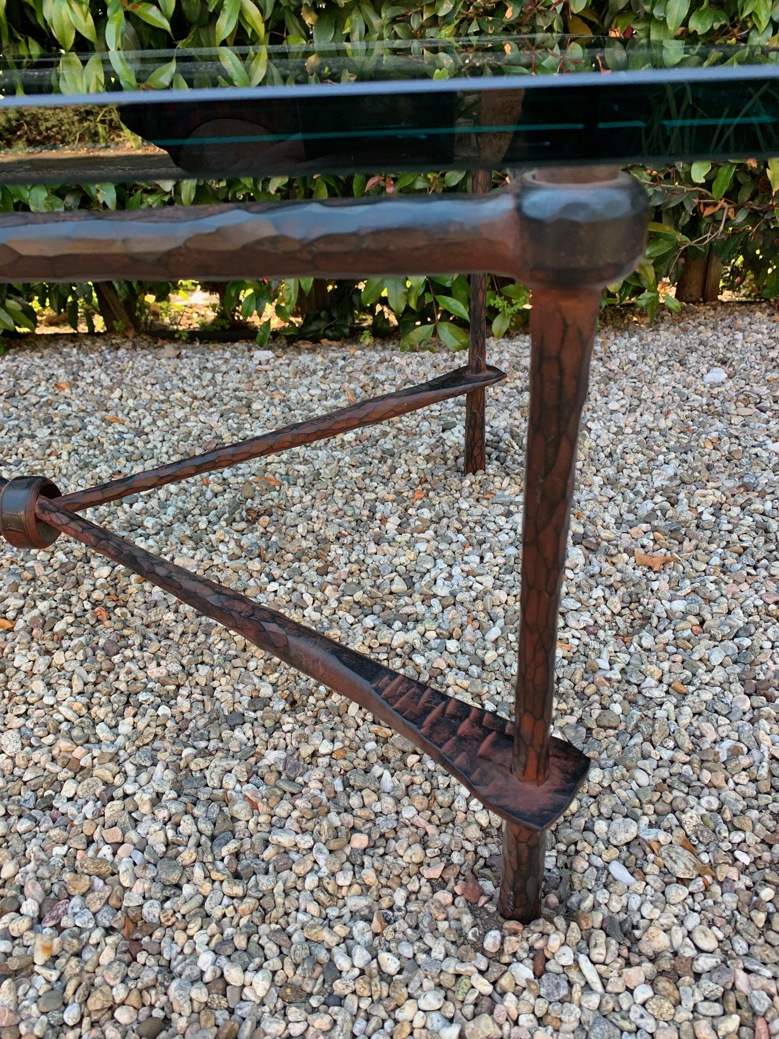 Wrought Iron Coffee Table in the Manner of Giacometti 4