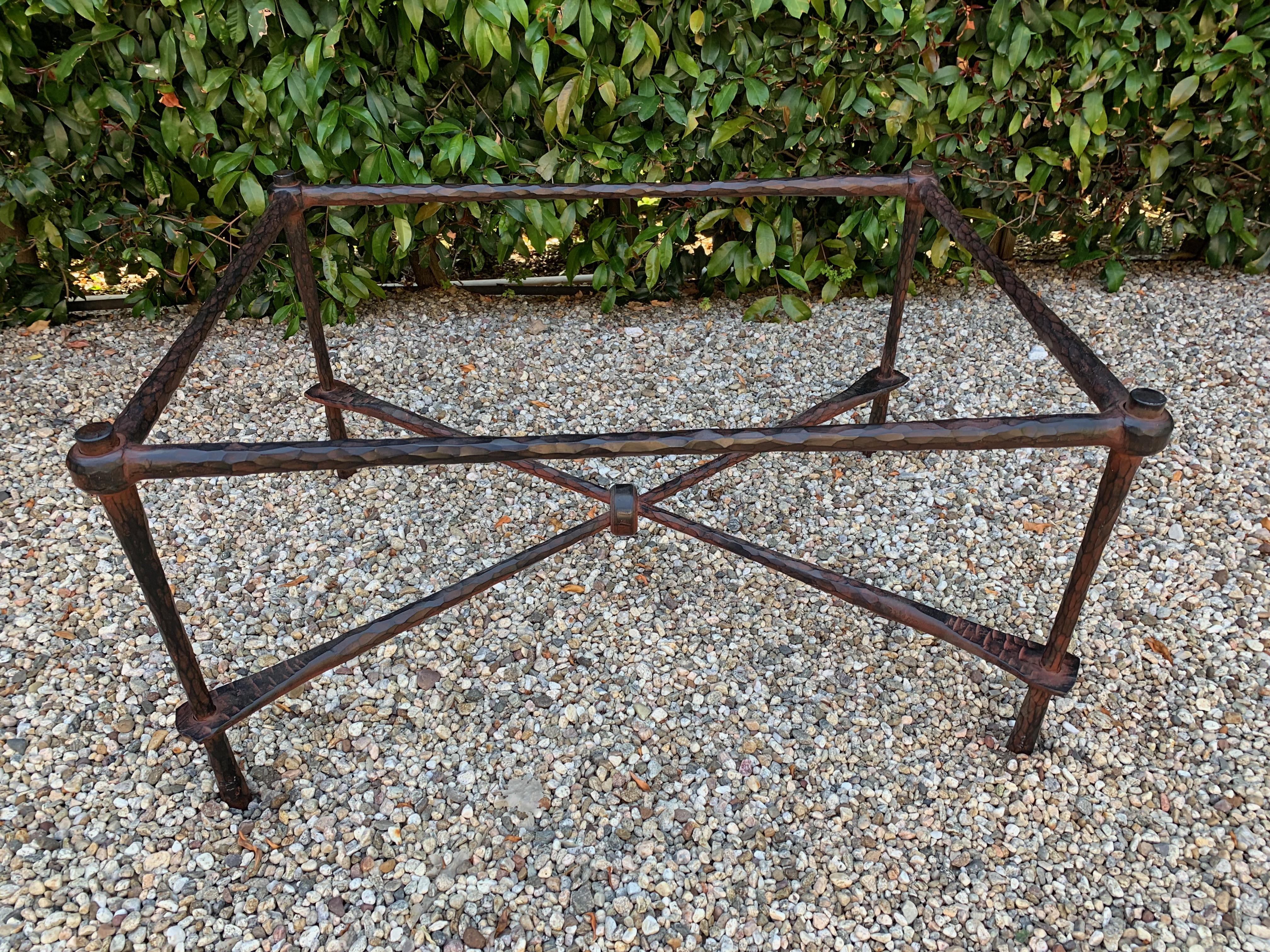 20th Century Wrought Iron Coffee Table in the Manner of Giacometti
