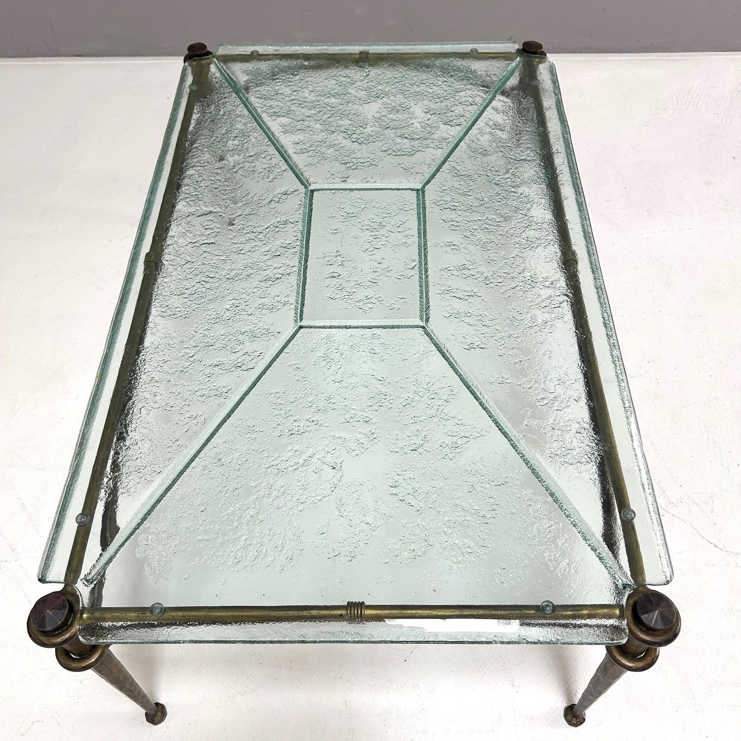Forged Wrought iron coffee table in the style of Lothar Klute Coffee table in the style For Sale