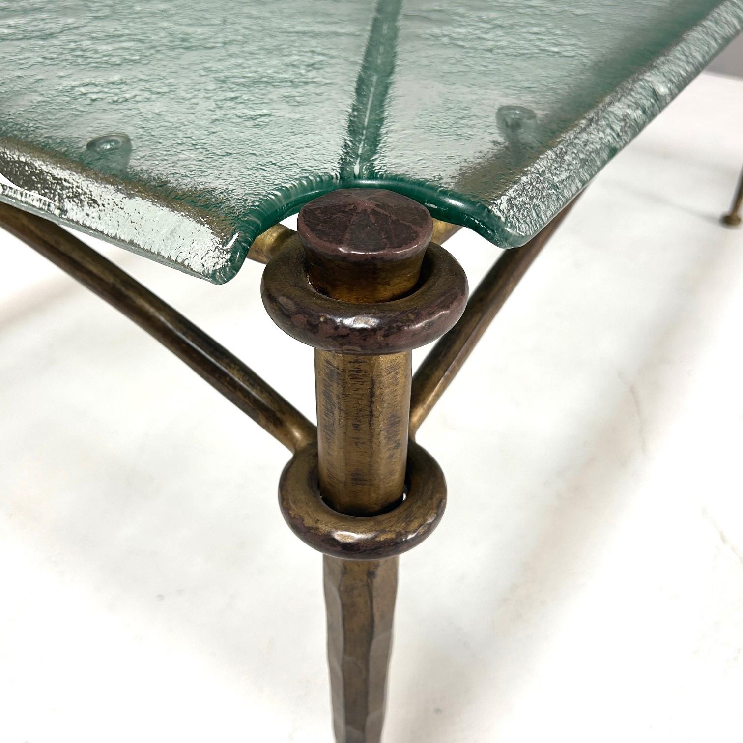 Late 20th Century Wrought iron coffee table in the style of Lothar Klute Coffee table in the style For Sale