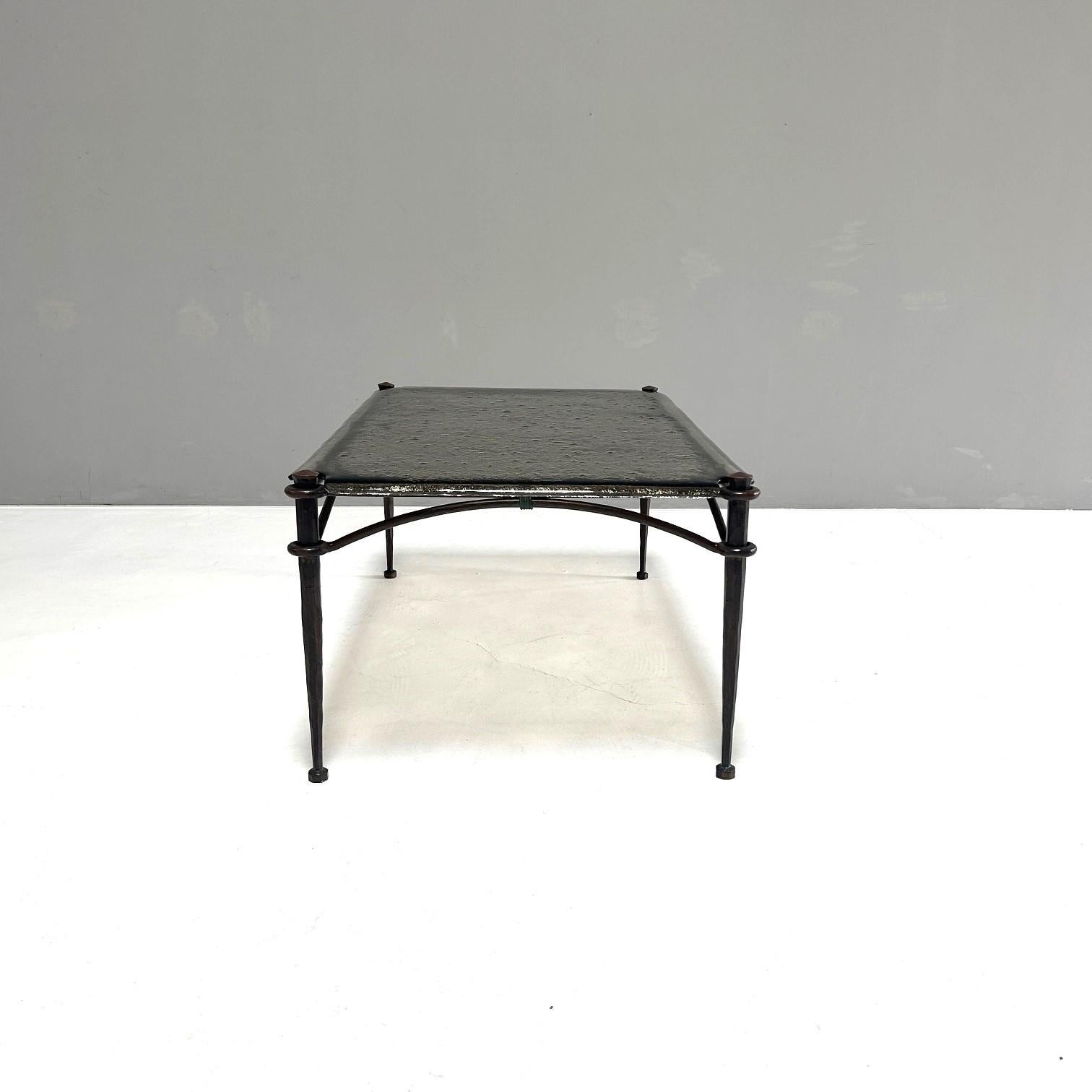 Wrought iron coffee table in the style of Lothar KluteCoffee table in the style In Excellent Condition For Sale In Saarbrücken, SL