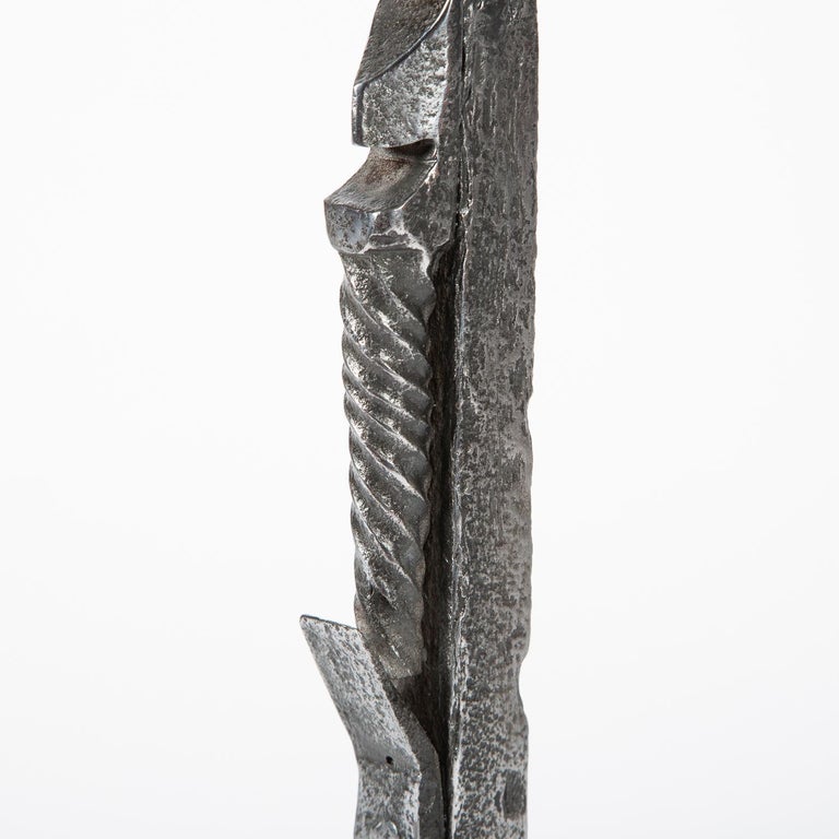 Wrought Iron Cresset Andirons, English, circa 1800 For Sale at 1stDibs