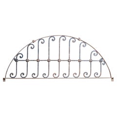 Antique Wrought Iron Decorative Arched Grill