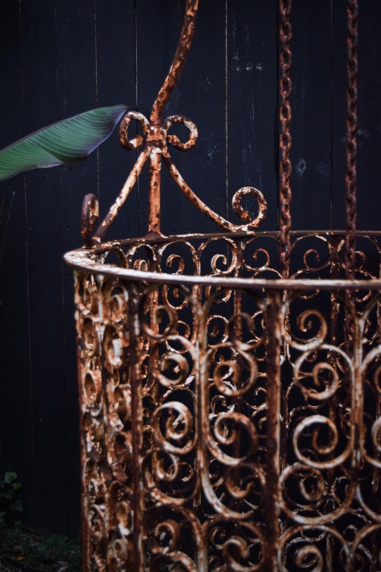Wrought Iron Decorative Well Head For Sale at 1stDibs