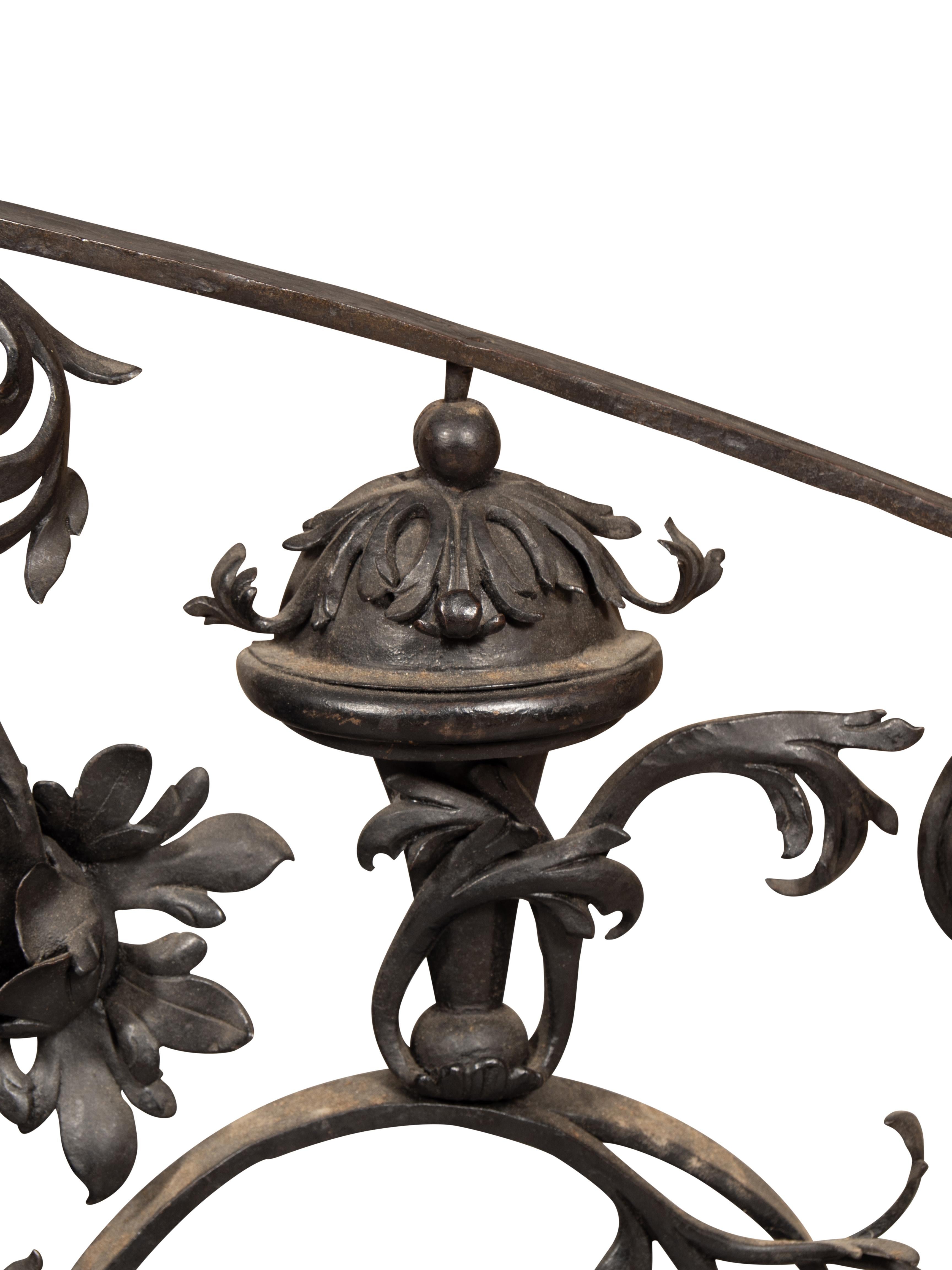Wrought Iron Decorative Window Transom For Sale 6