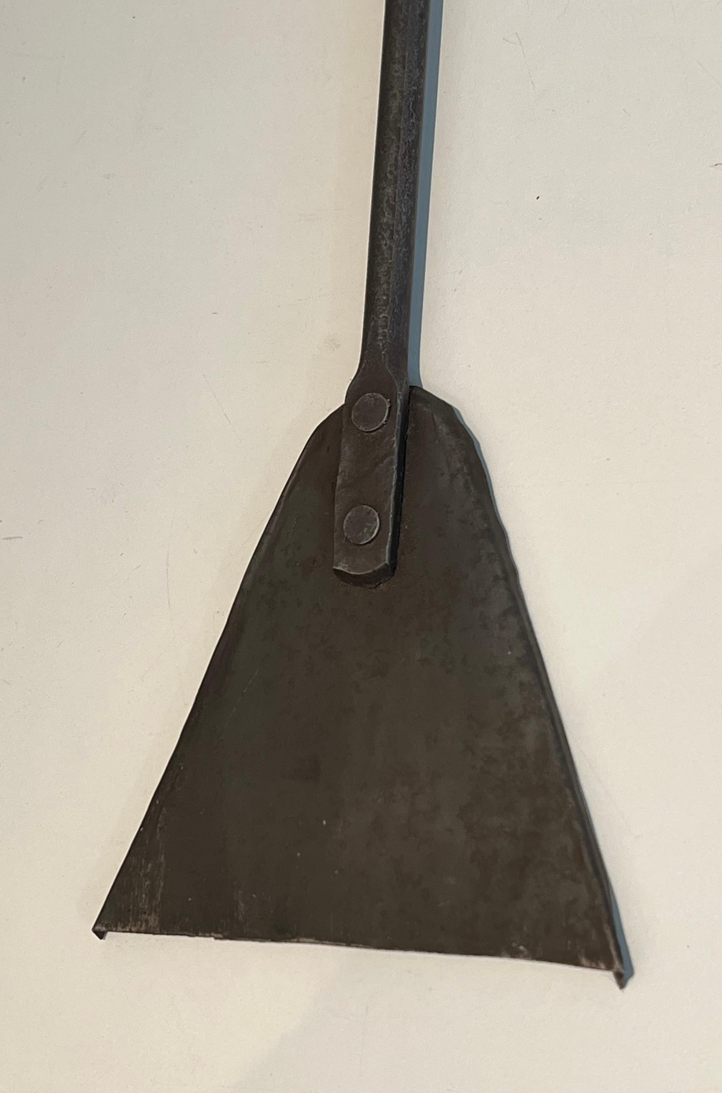 Tête de cerf en fer forgé Outils de cheminée 4