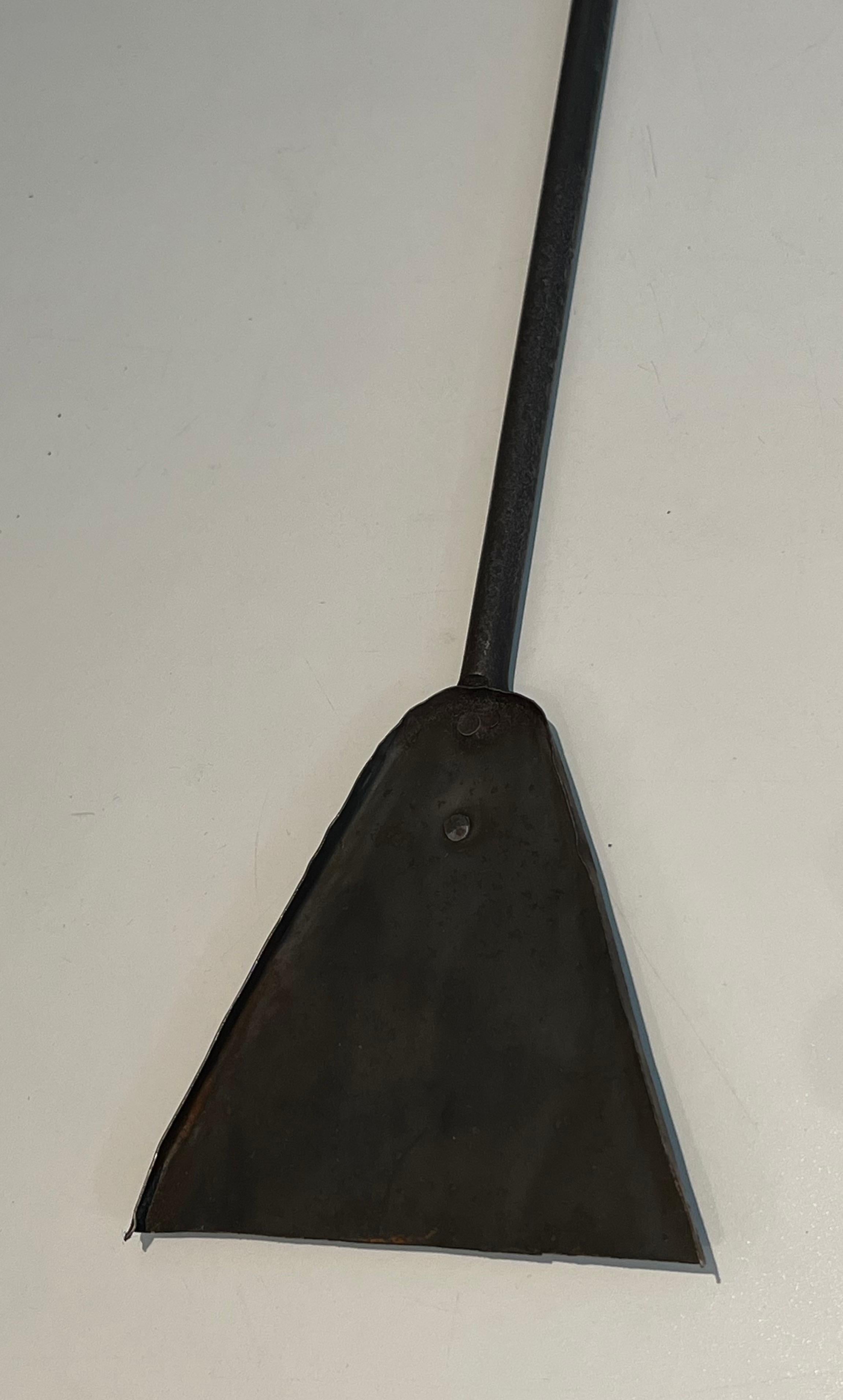 Tête de cerf en fer forgé Outils de cheminée 8