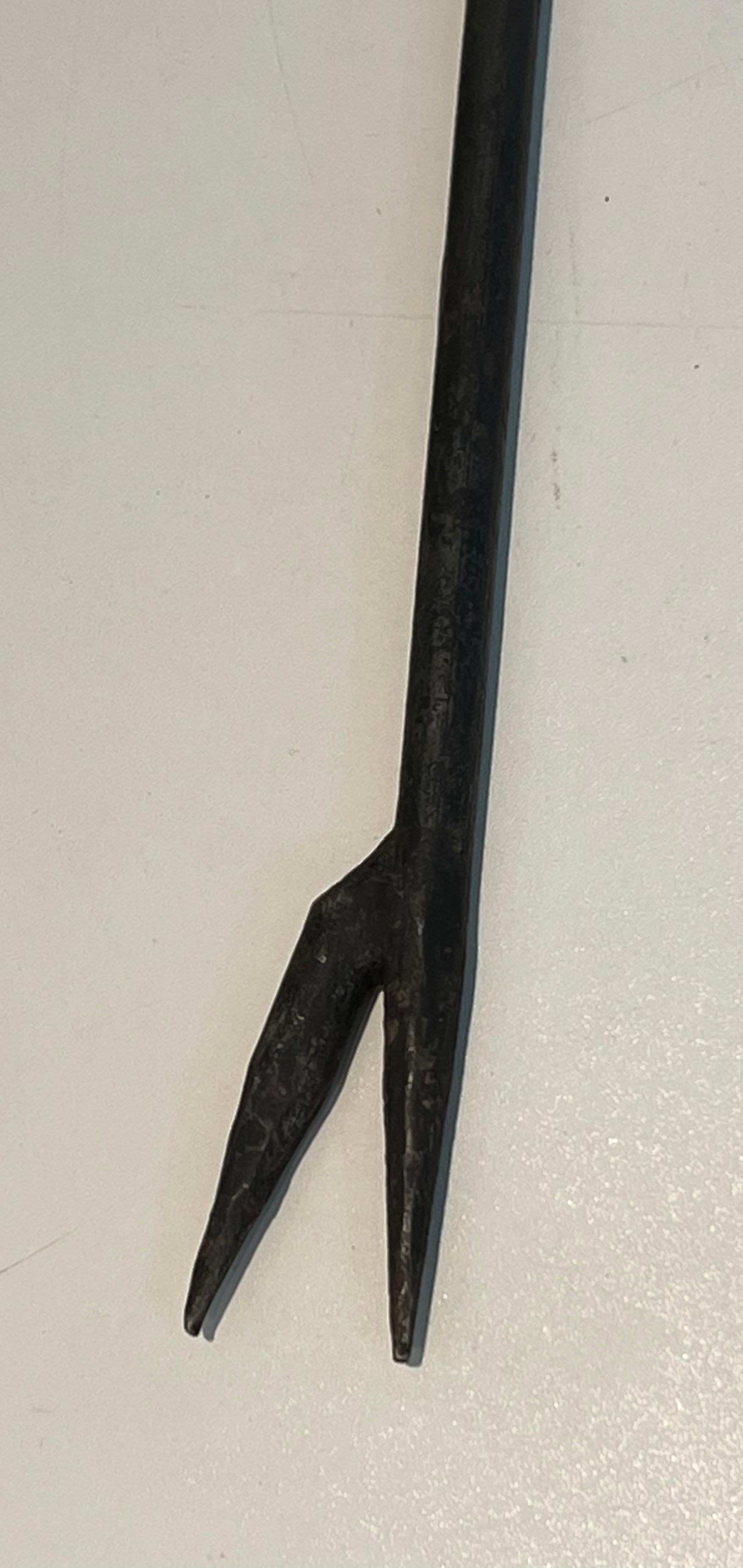 Tête de cerf en fer forgé Outils de cheminée 9