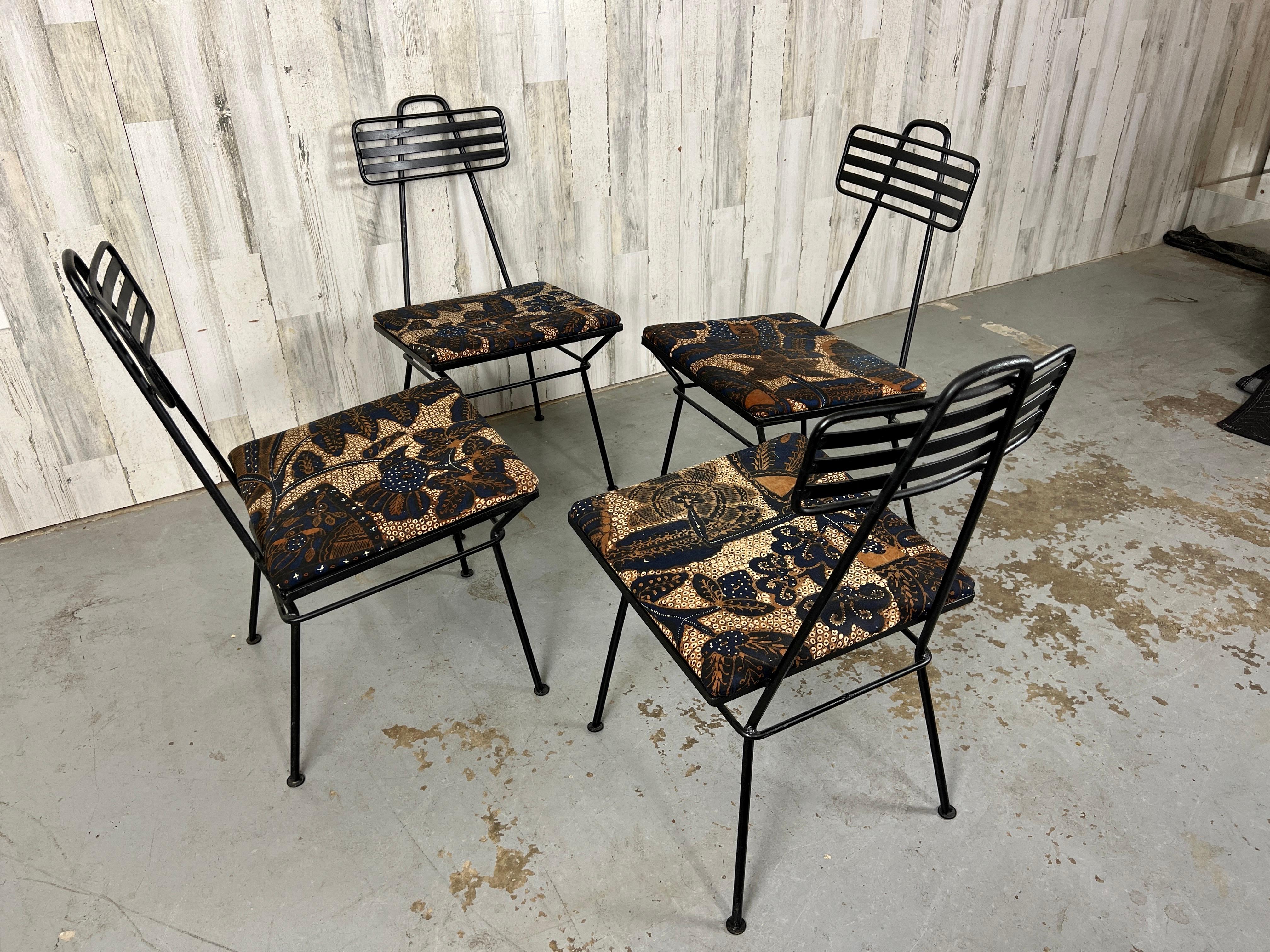 Wrought Iron Dining Chairs in the Style of Tony Paul For Sale 2