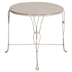 Antique Wrought iron dining table, 1920s.