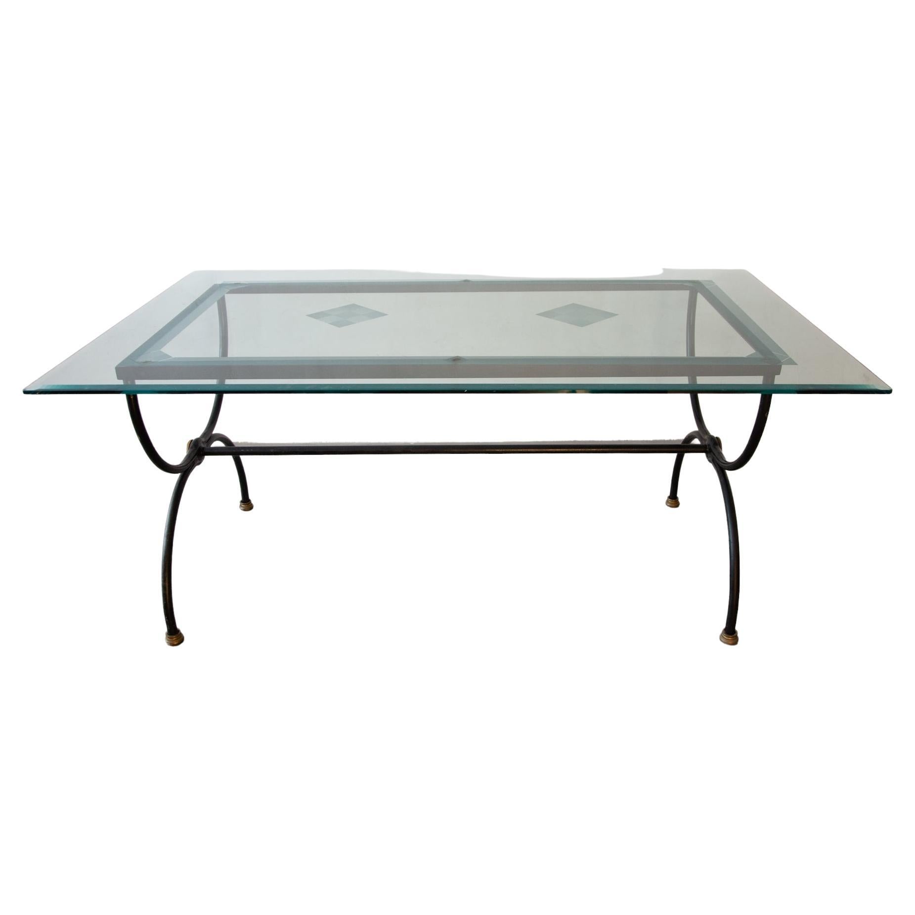 Wrought Iron Dining Table 1970s, Italy
