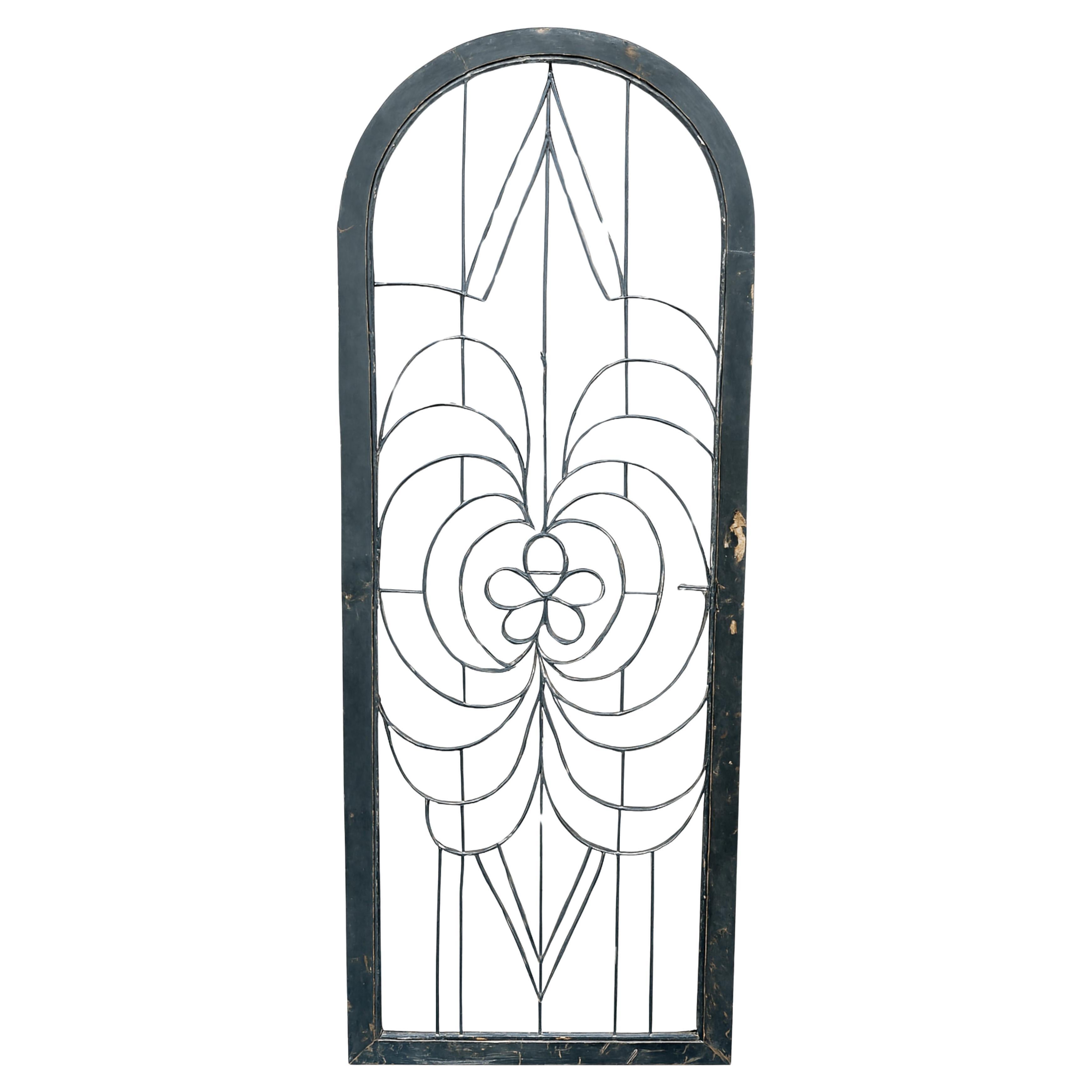 Wrought Iron Door Gate, 20th Century For Sale
