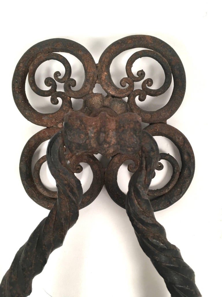 Wrought Iron Door Knocker at 1stDibs wrought iron door knockers, cast