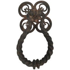 Antique Wrought Iron Door Knocker