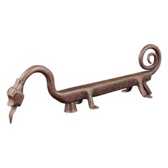 Antique Wrought Iron Door Knocker, Possibly, 19th Century