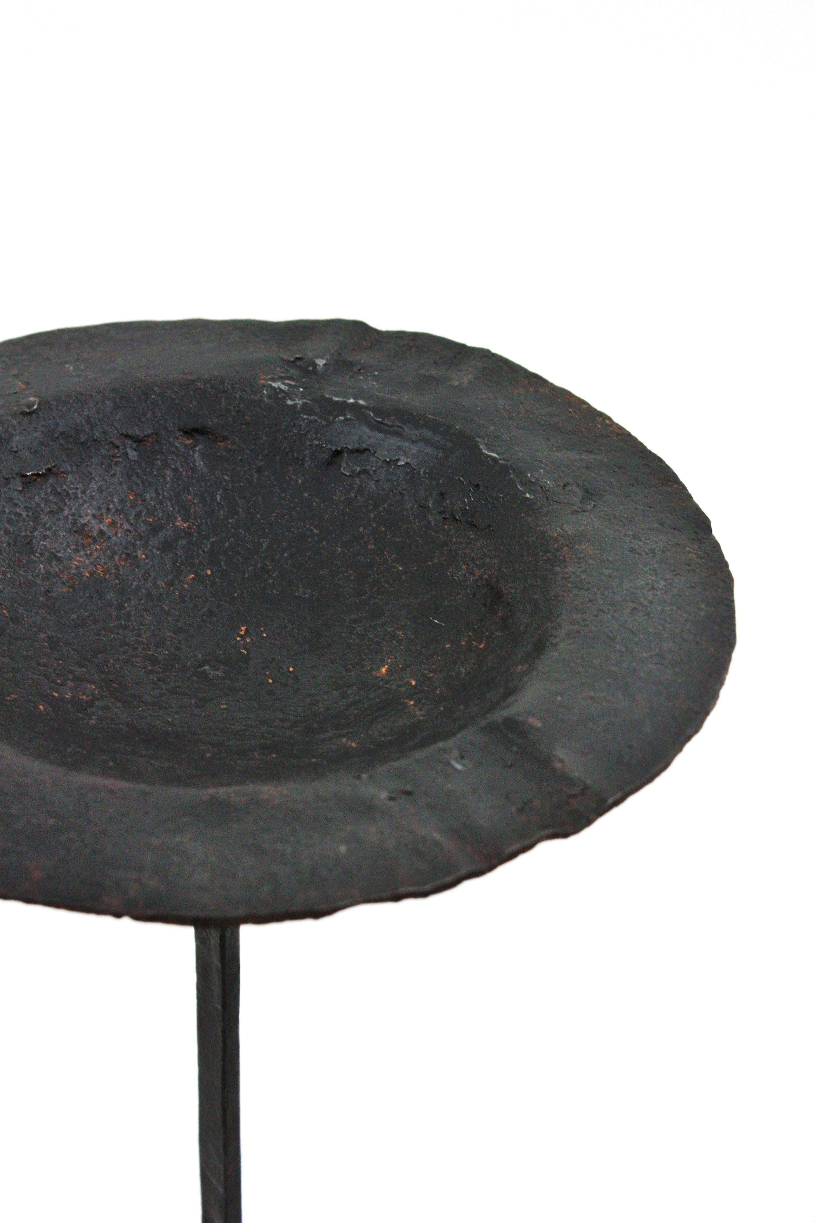 Wrought Iron Drinks Table, End or Side Table, Gothic Style, 1940s For Sale 4