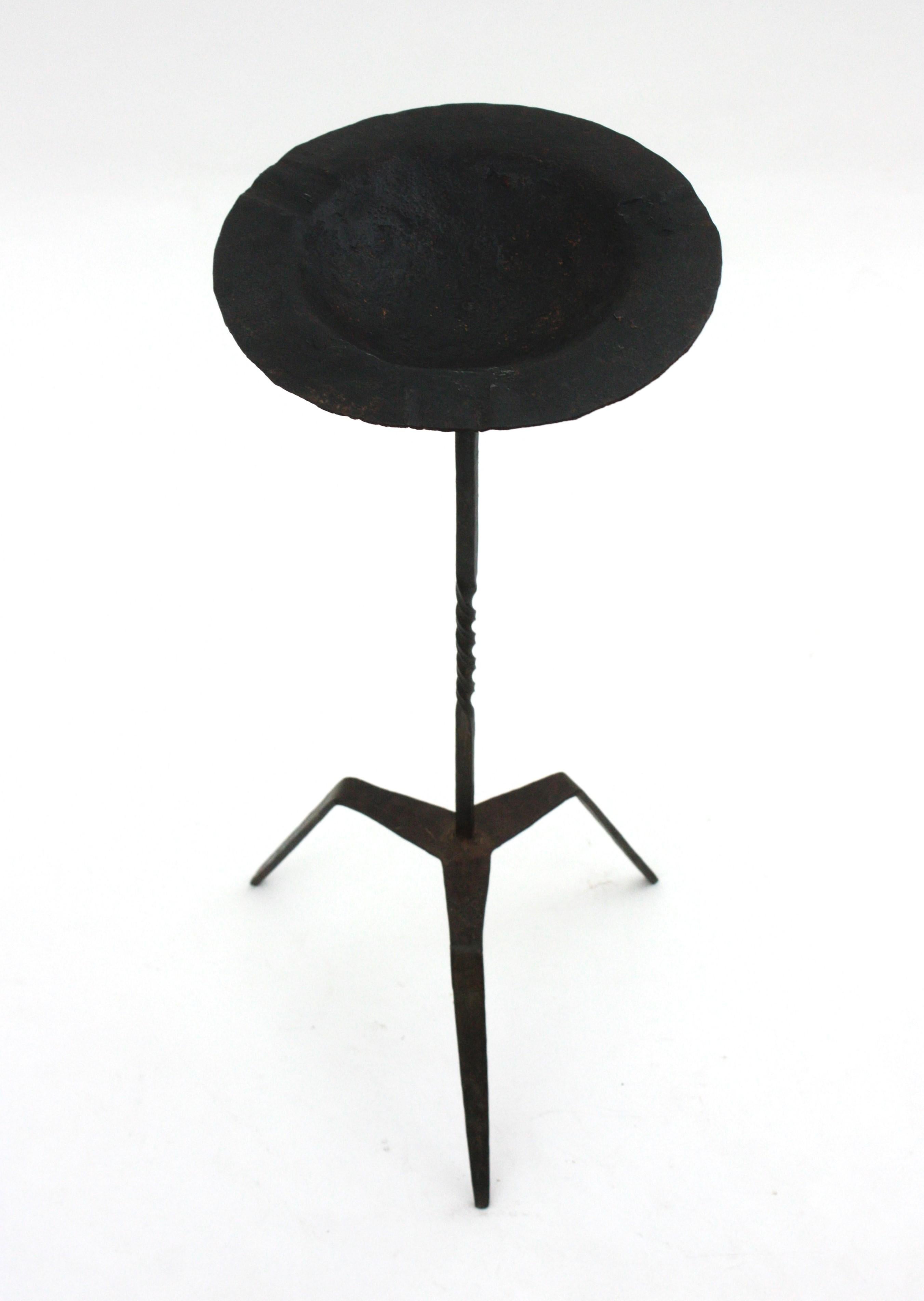 Wrought Iron Drinks Table, End or Side Table, Gothic Style, 1940s For Sale 6