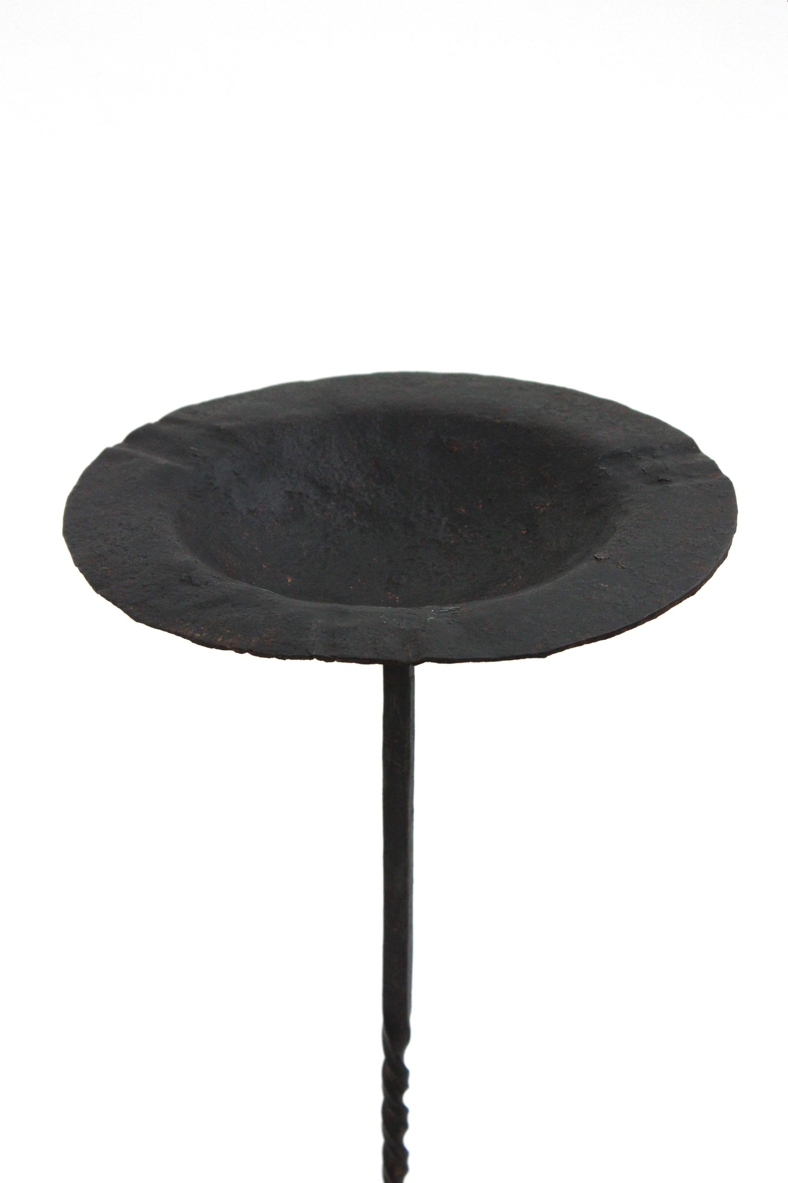 Wrought Iron Drinks Table, End or Side Table, Gothic Style, 1940s For Sale 7