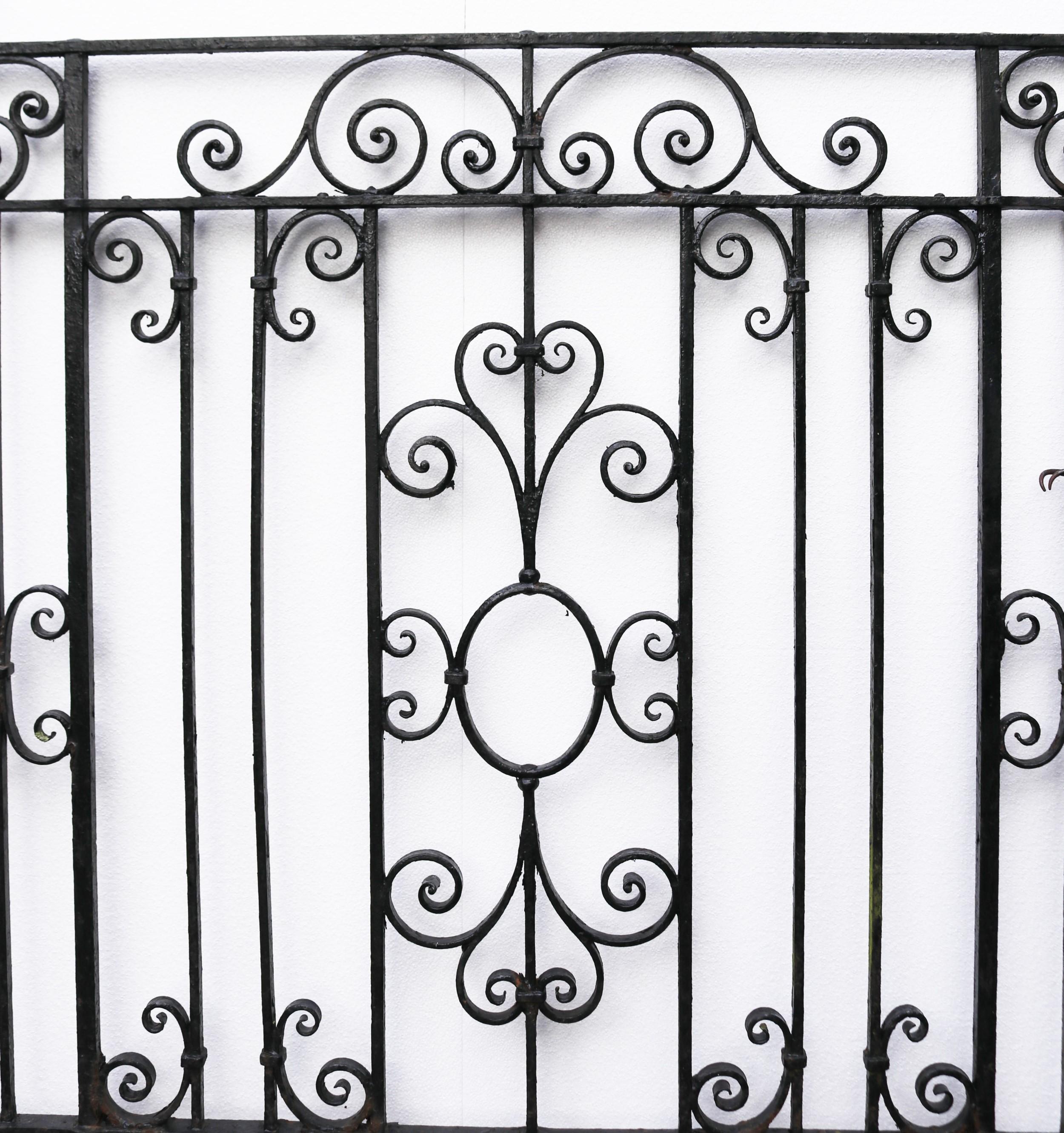 A set of good quality mid Victorian wrought iron drive gates with a scrolling design.

Additional Dimensions:

For an opening of approximately 274 cm (107.87 in)