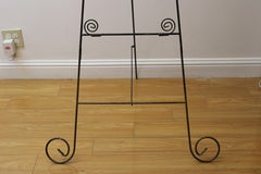 Wrought Iron Easel w/ Swirl Design